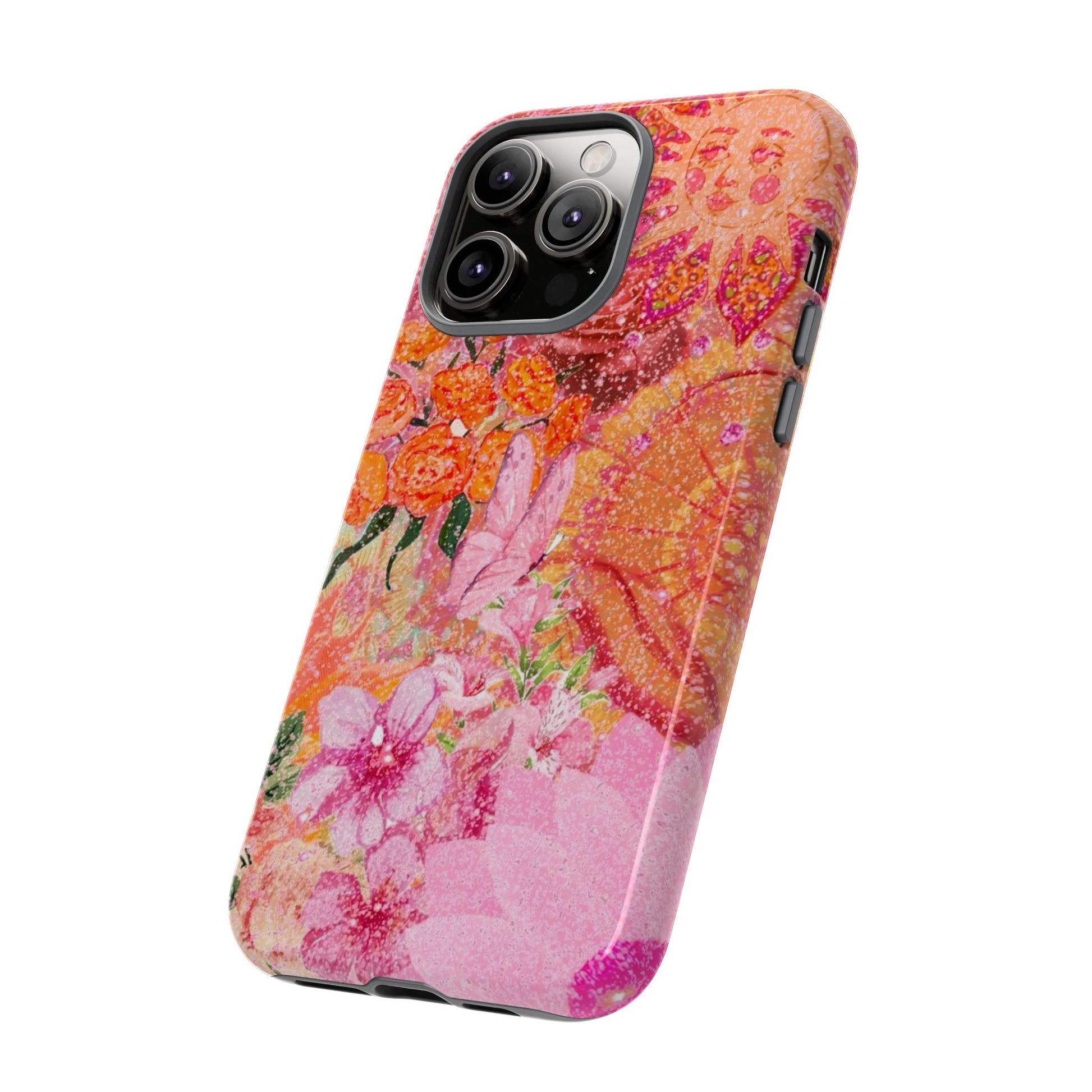 Bohemian Aesthetic Colorful Floral iPhone Case