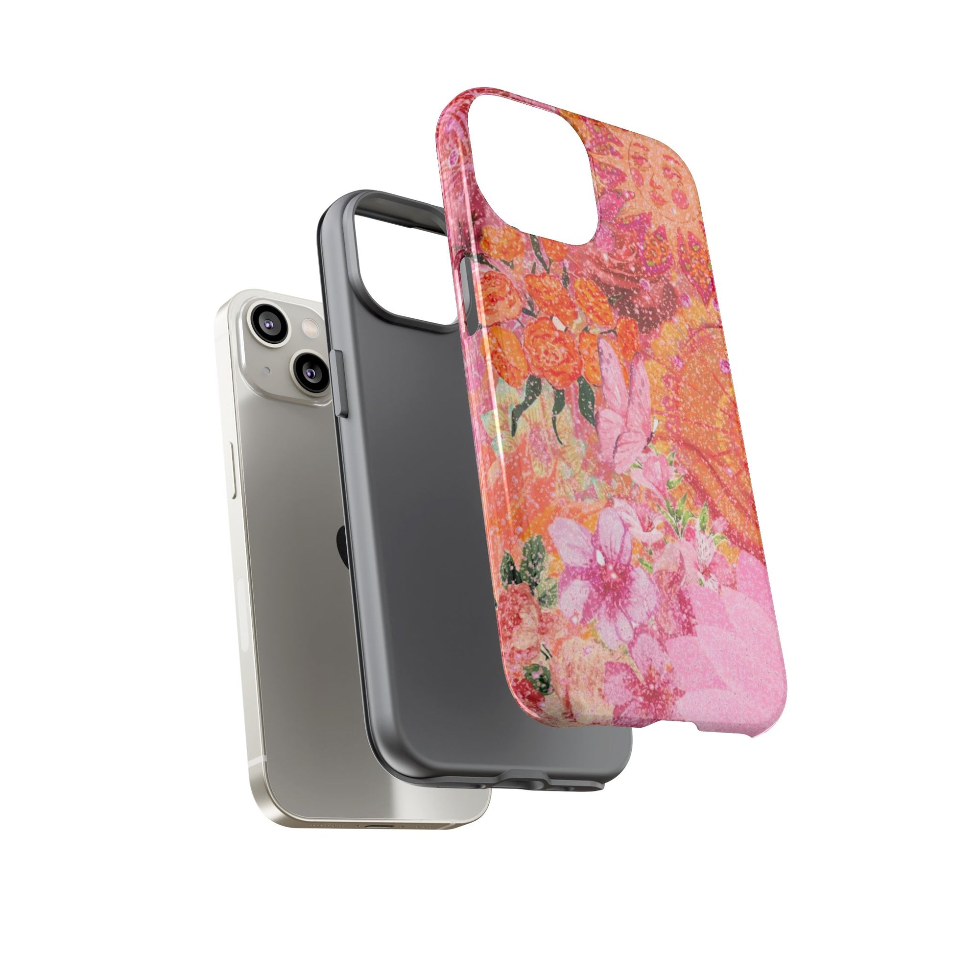 Bohemian Aesthetic Colorful Floral iPhone Case