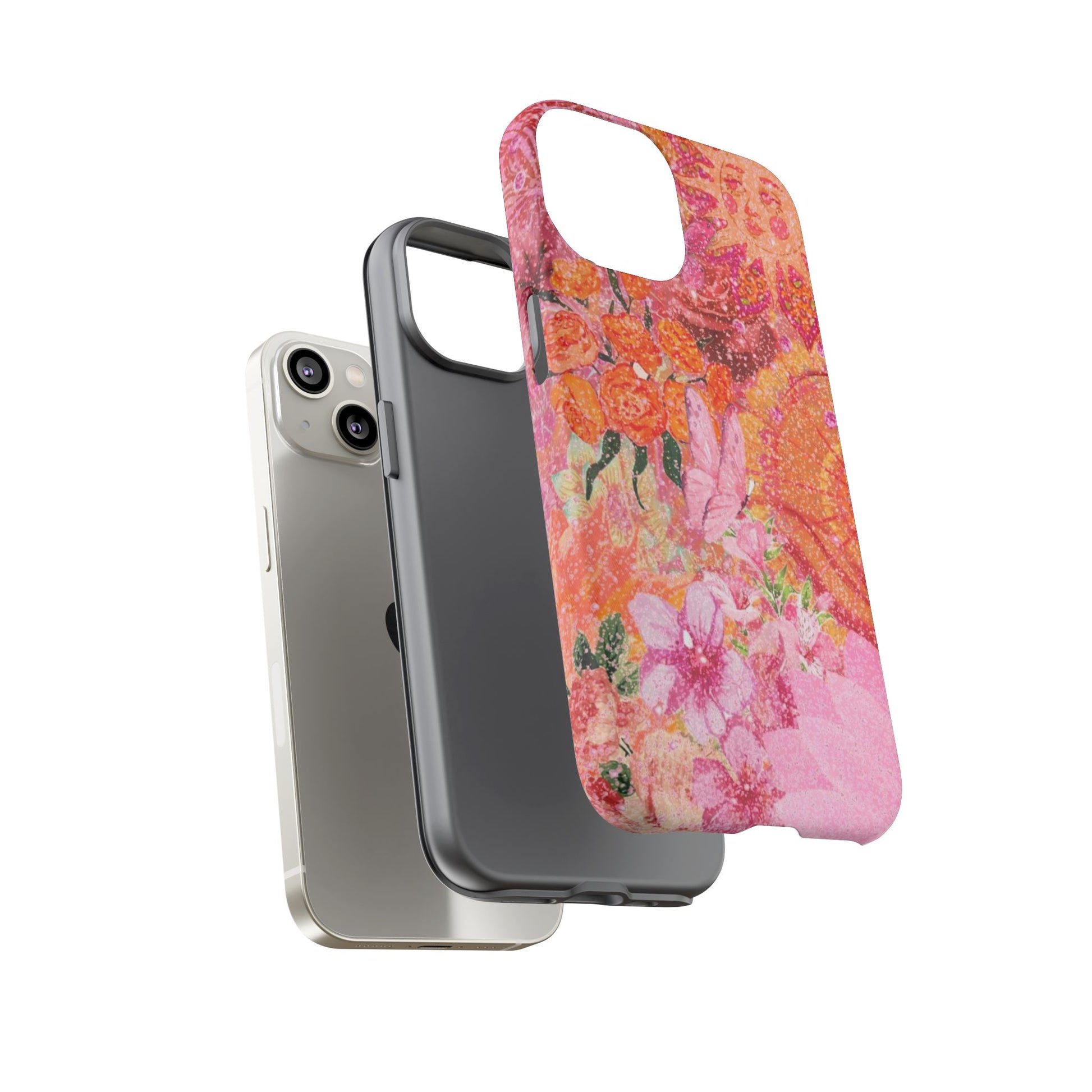 Bohemian Aesthetic Colorful Floral iPhone Case