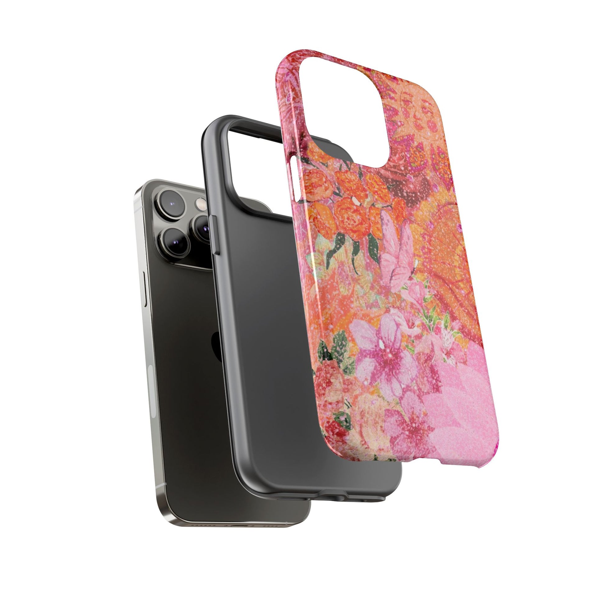 Bohemian Aesthetic Colorful Floral iPhone Case
