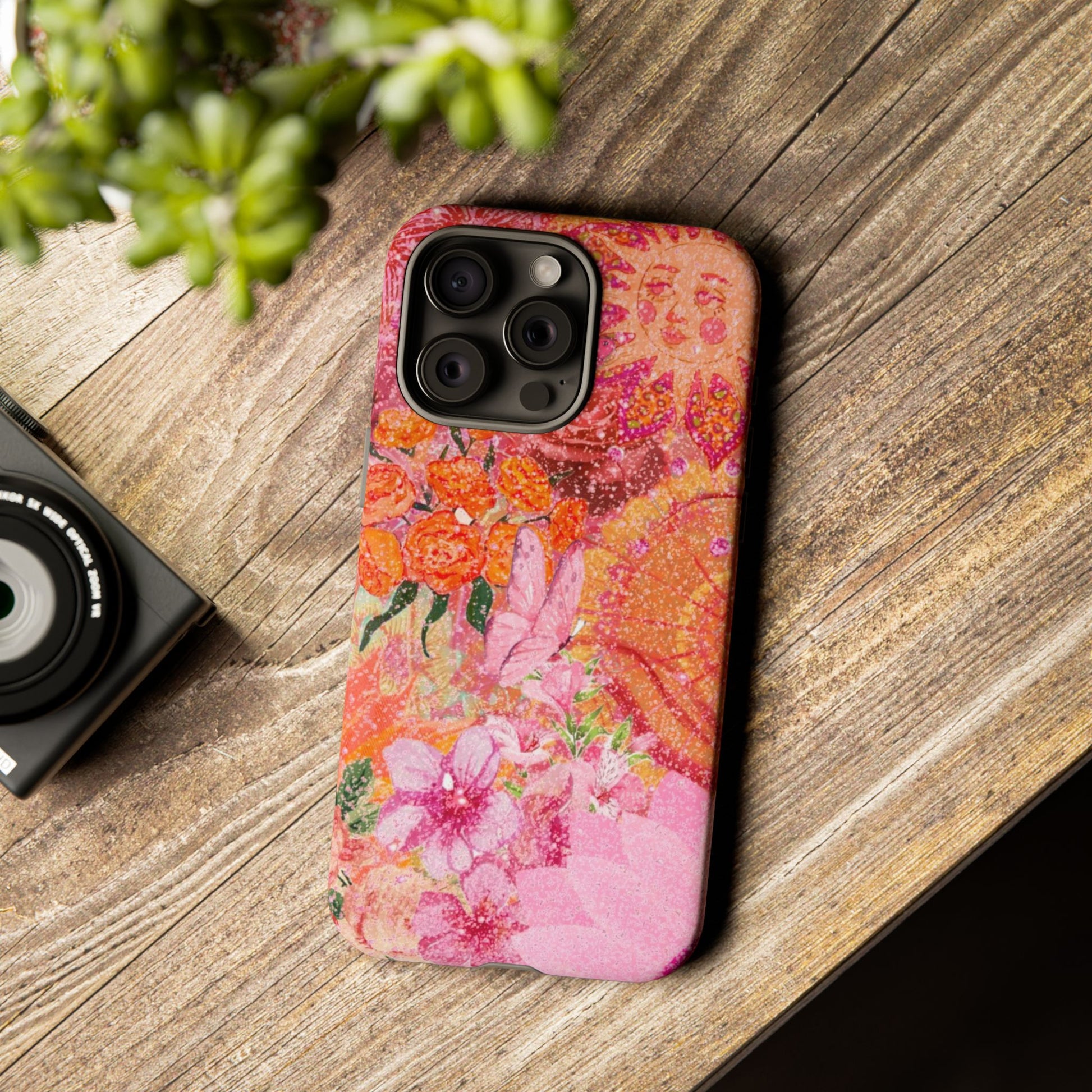 Bohemian Aesthetic Colorful Floral iPhone Case