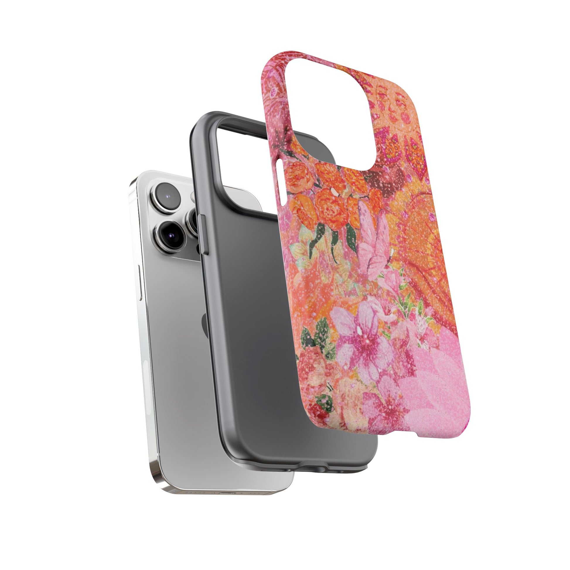 Bohemian Aesthetic Colorful Floral iPhone Case