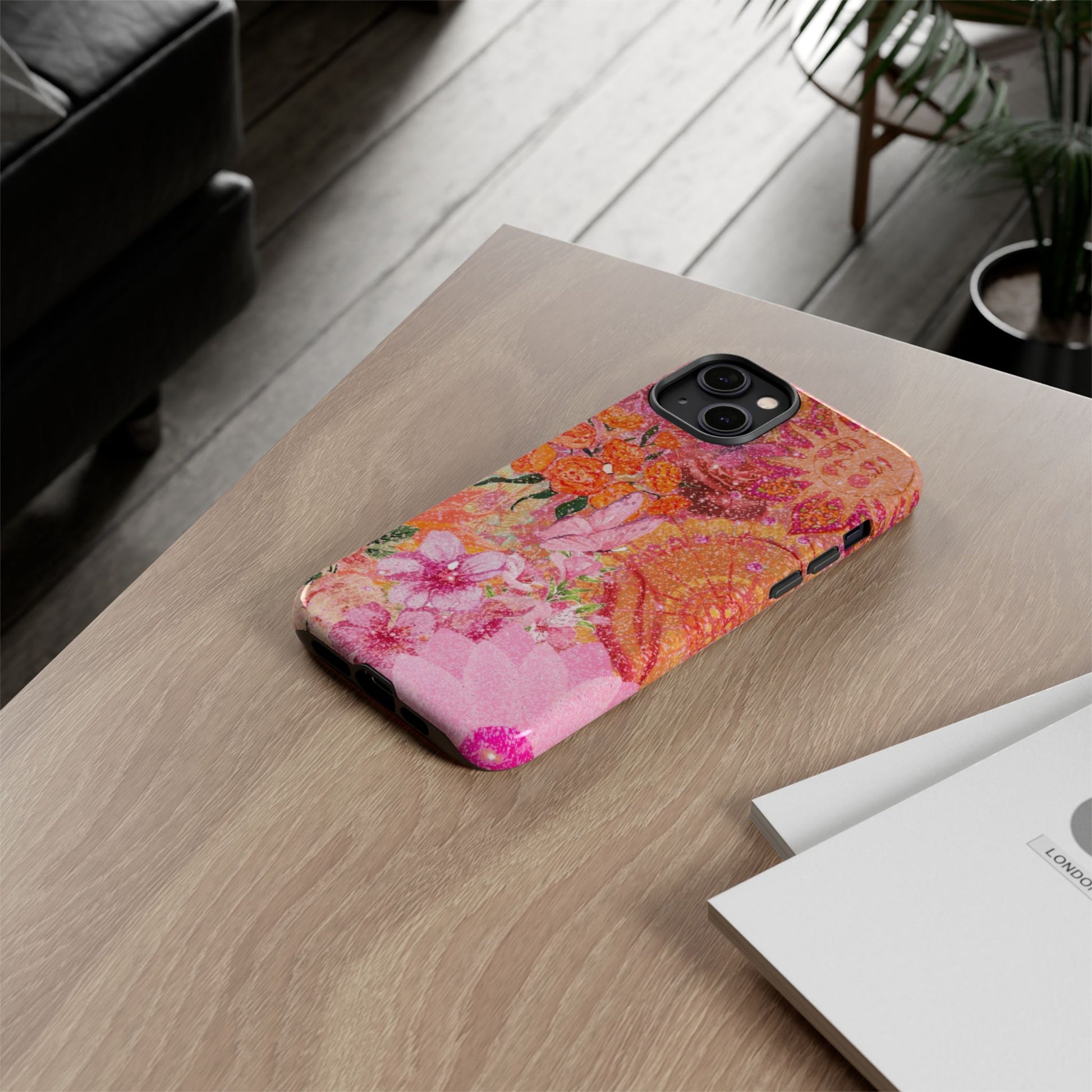 Bohemian Aesthetic Colorful Floral iPhone Case