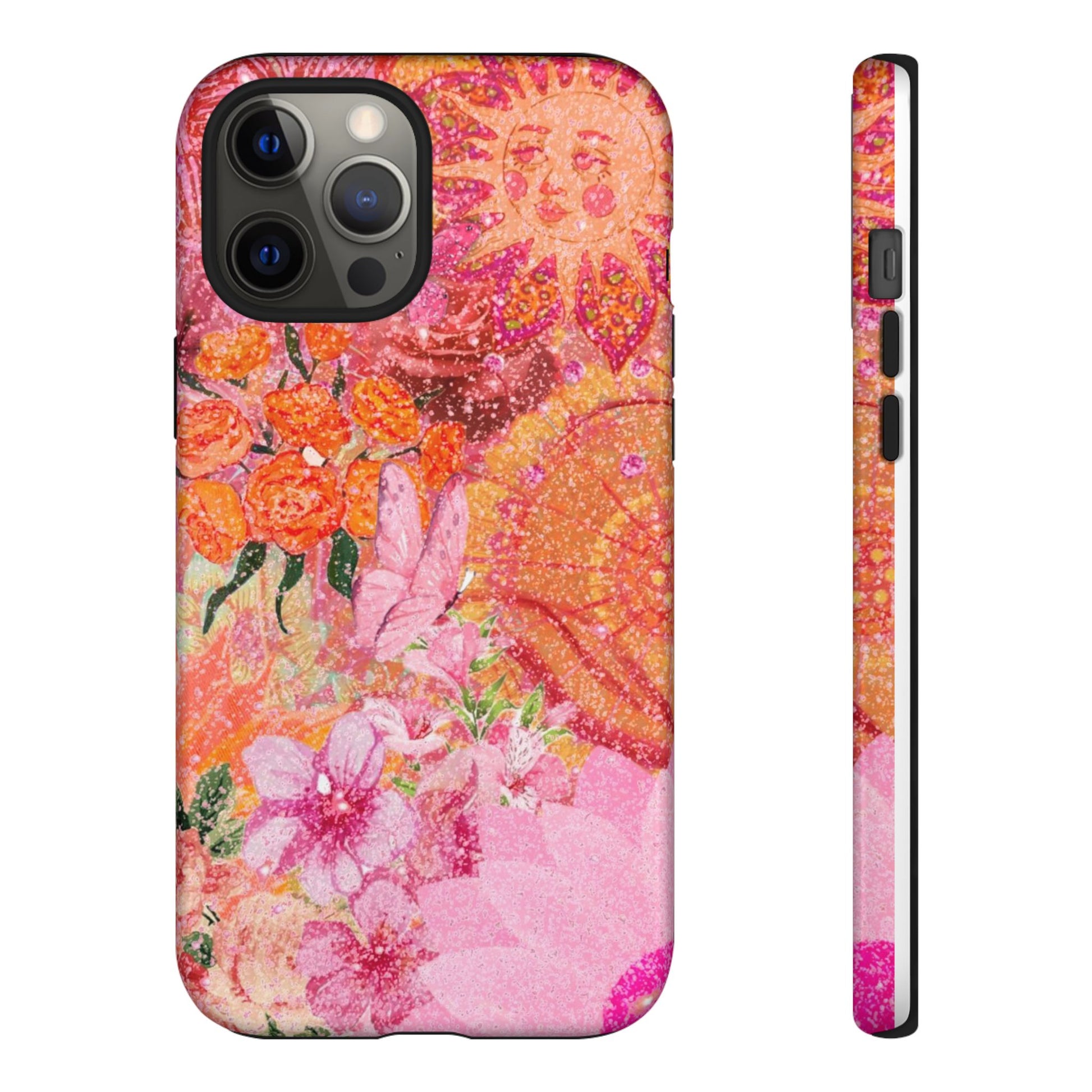 Bohemian Aesthetic Colorful Floral iPhone Case