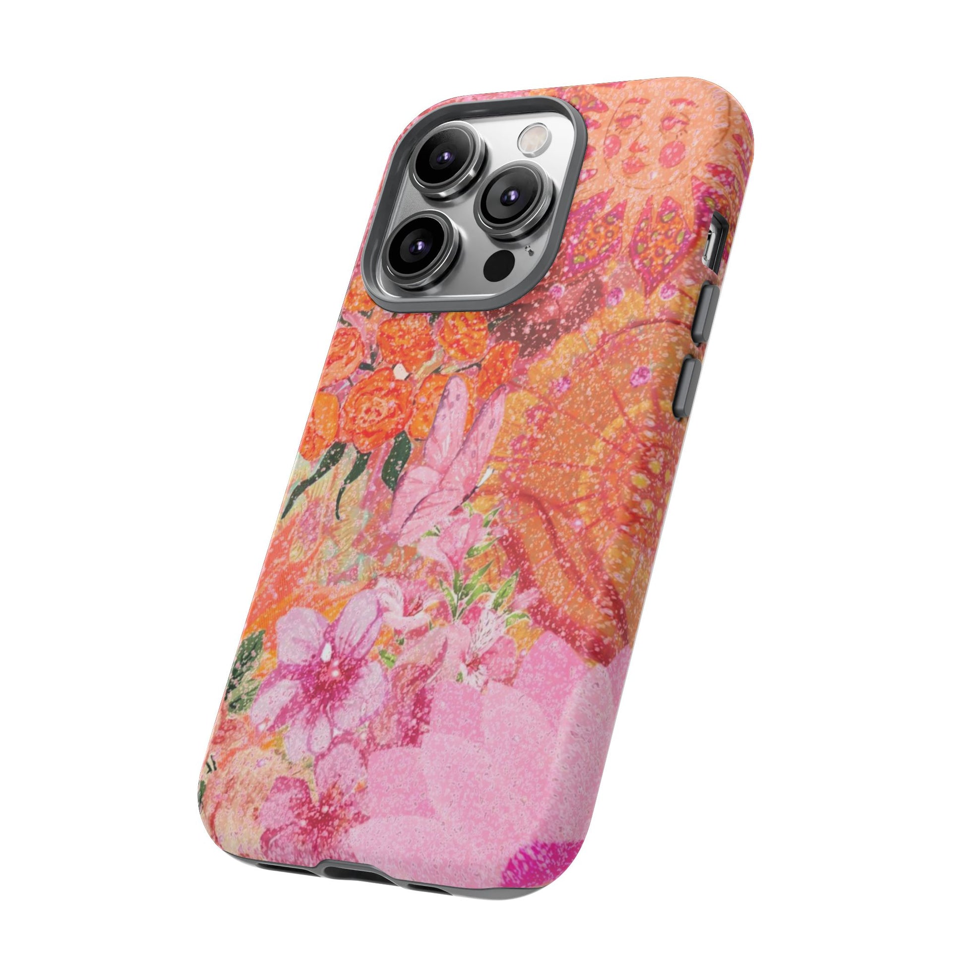 Bohemian Aesthetic Colorful Floral iPhone Case