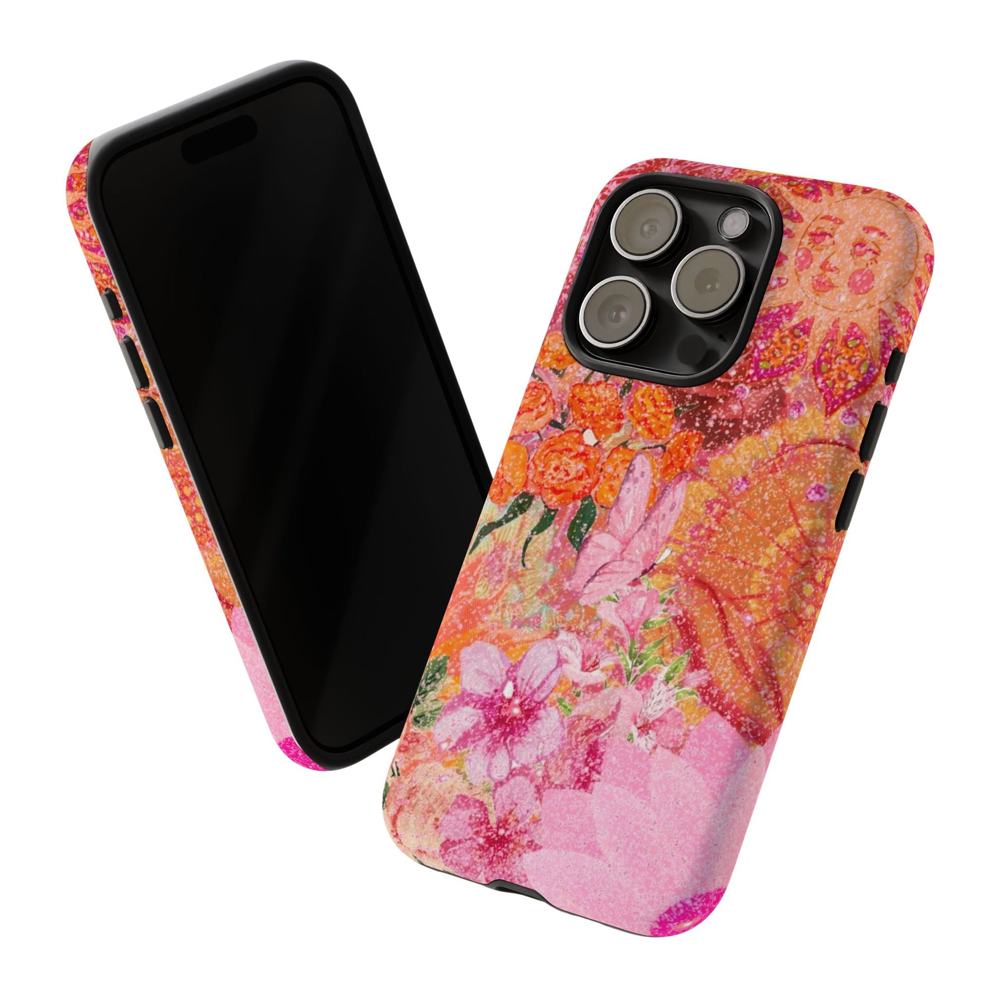 Bohemian Aesthetic Colorful Floral iPhone Case