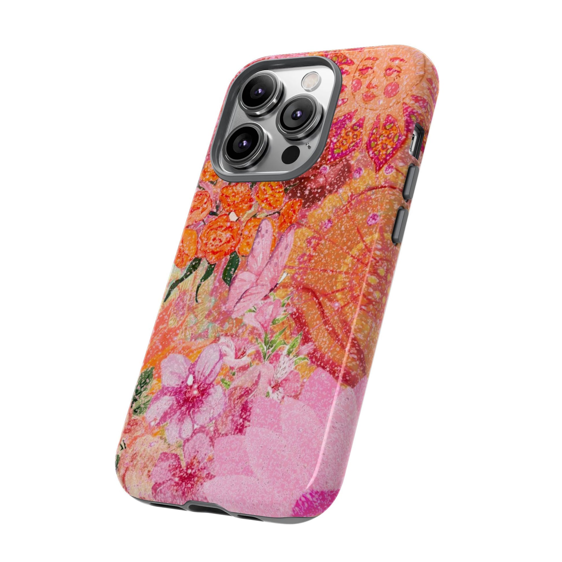Bohemian Aesthetic Colorful Floral iPhone Case