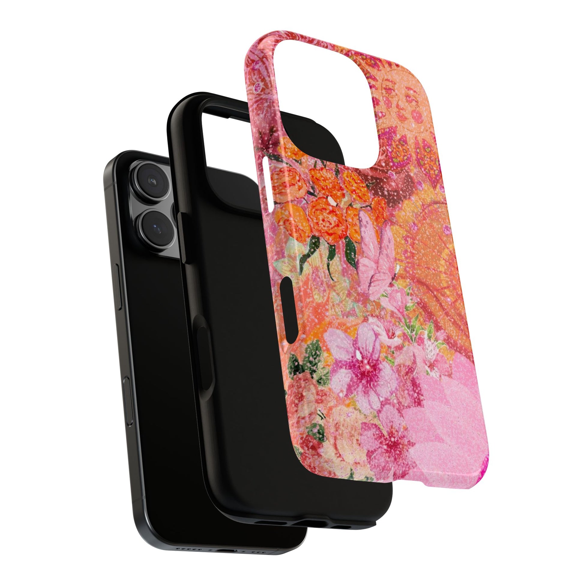 Bohemian Aesthetic Colorful Floral iPhone Case