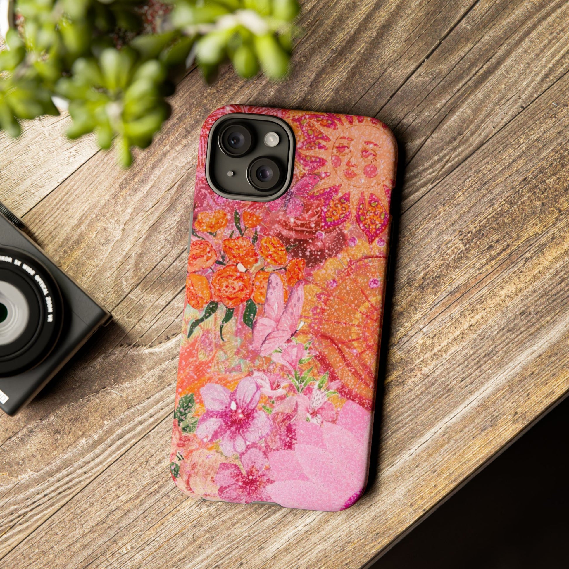 Bohemian Aesthetic Colorful Floral iPhone Case
