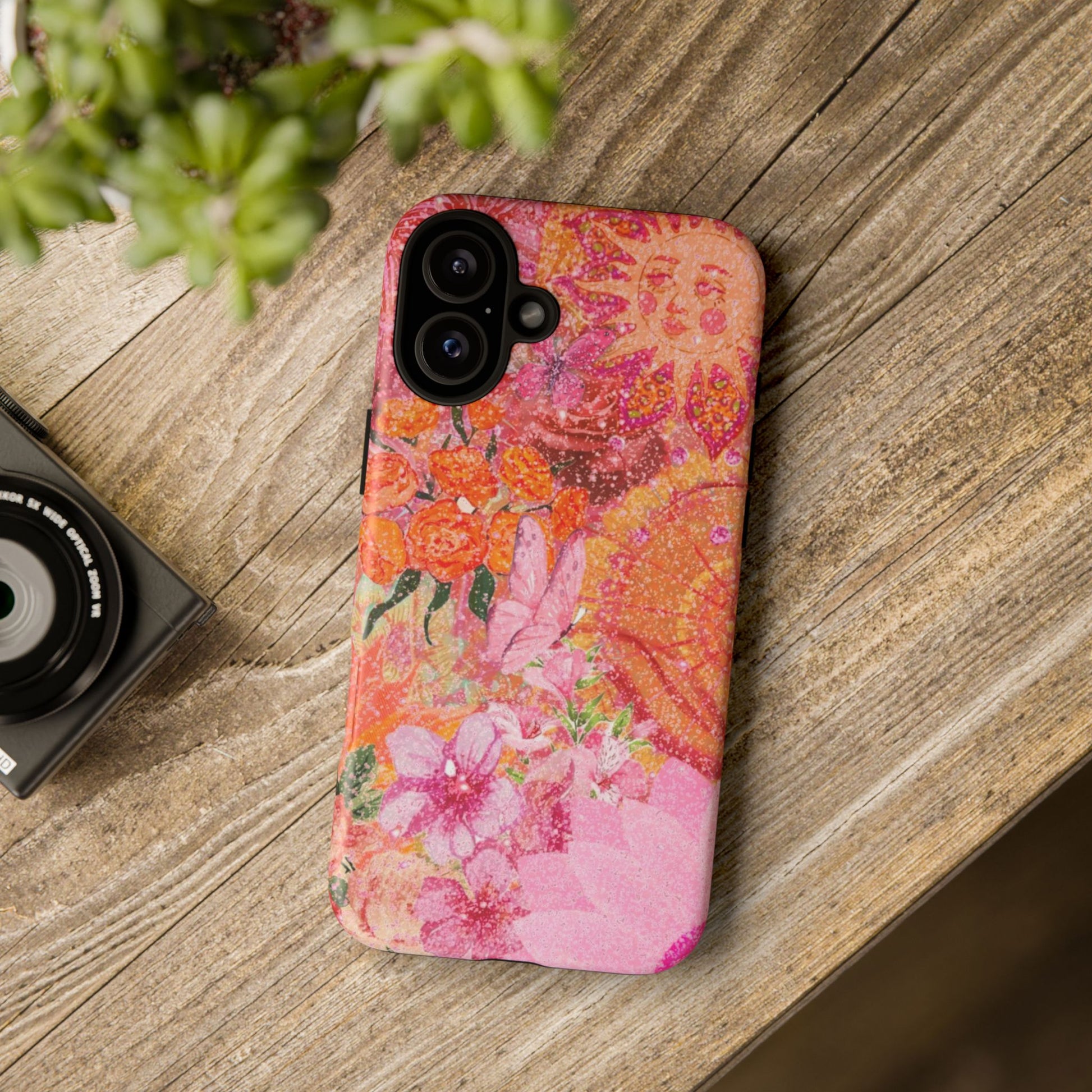 Bohemian Aesthetic Colorful Floral iPhone Case