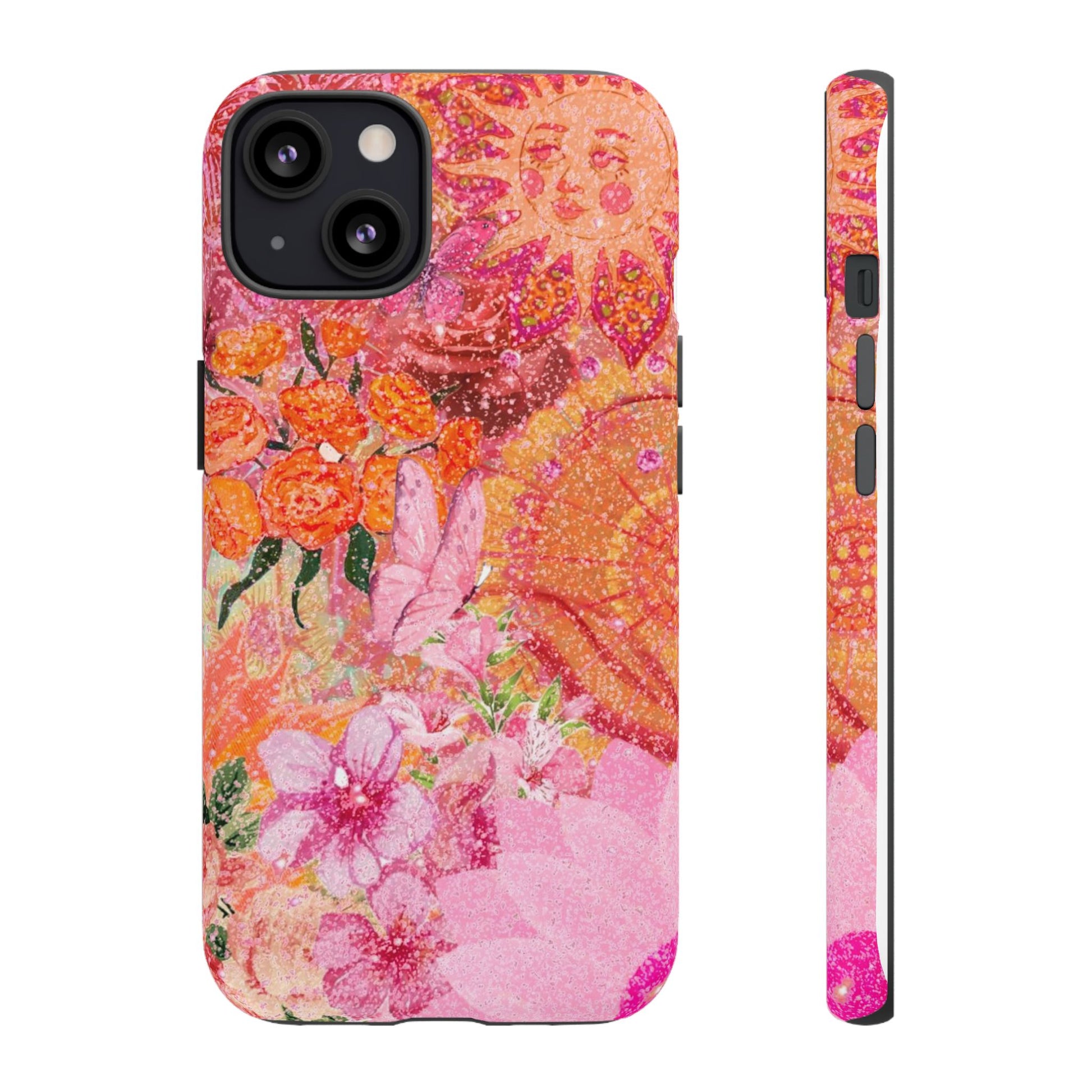 Bohemian Aesthetic Colorful Floral iPhone Case