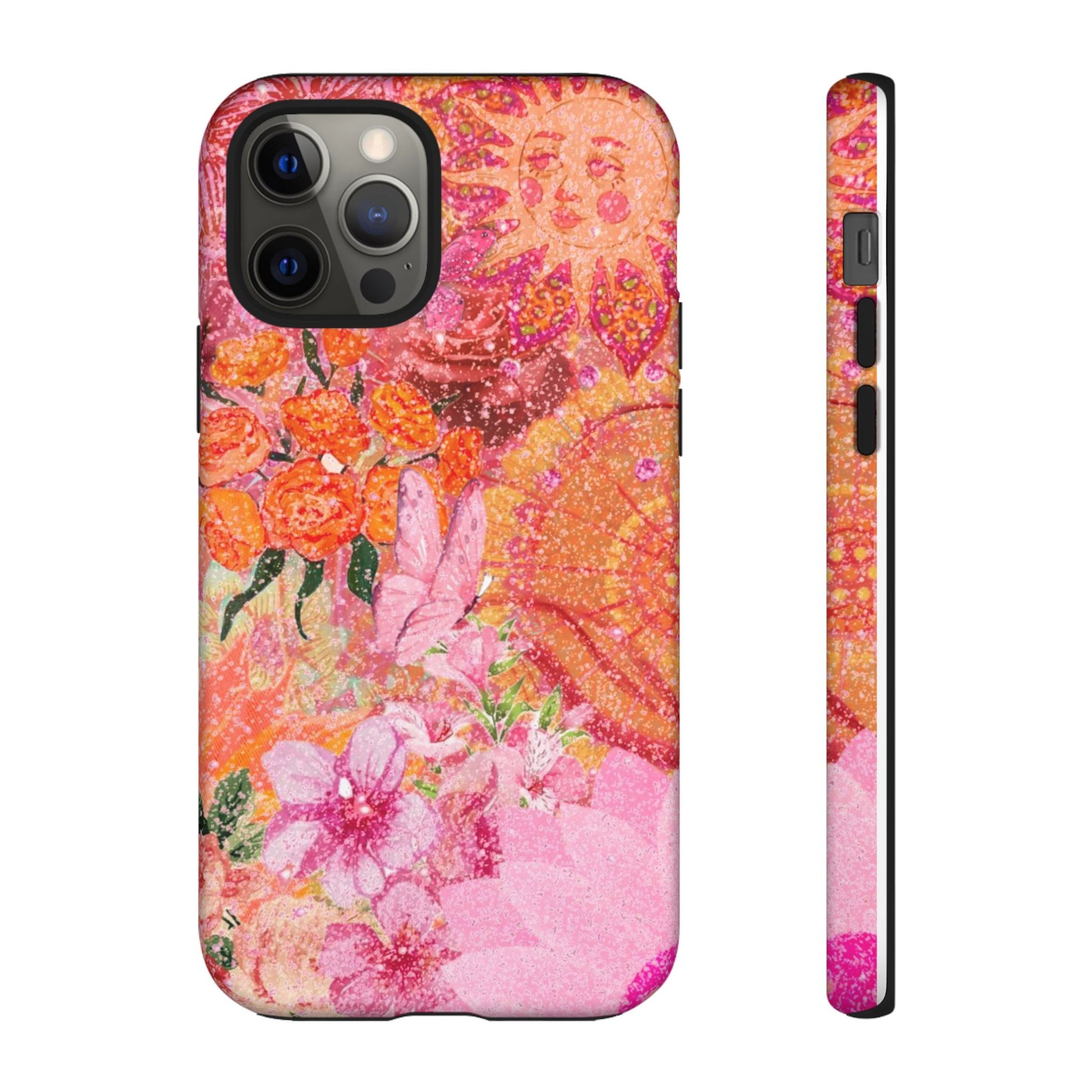 Bohemian Aesthetic Colorful Floral iPhone Case
