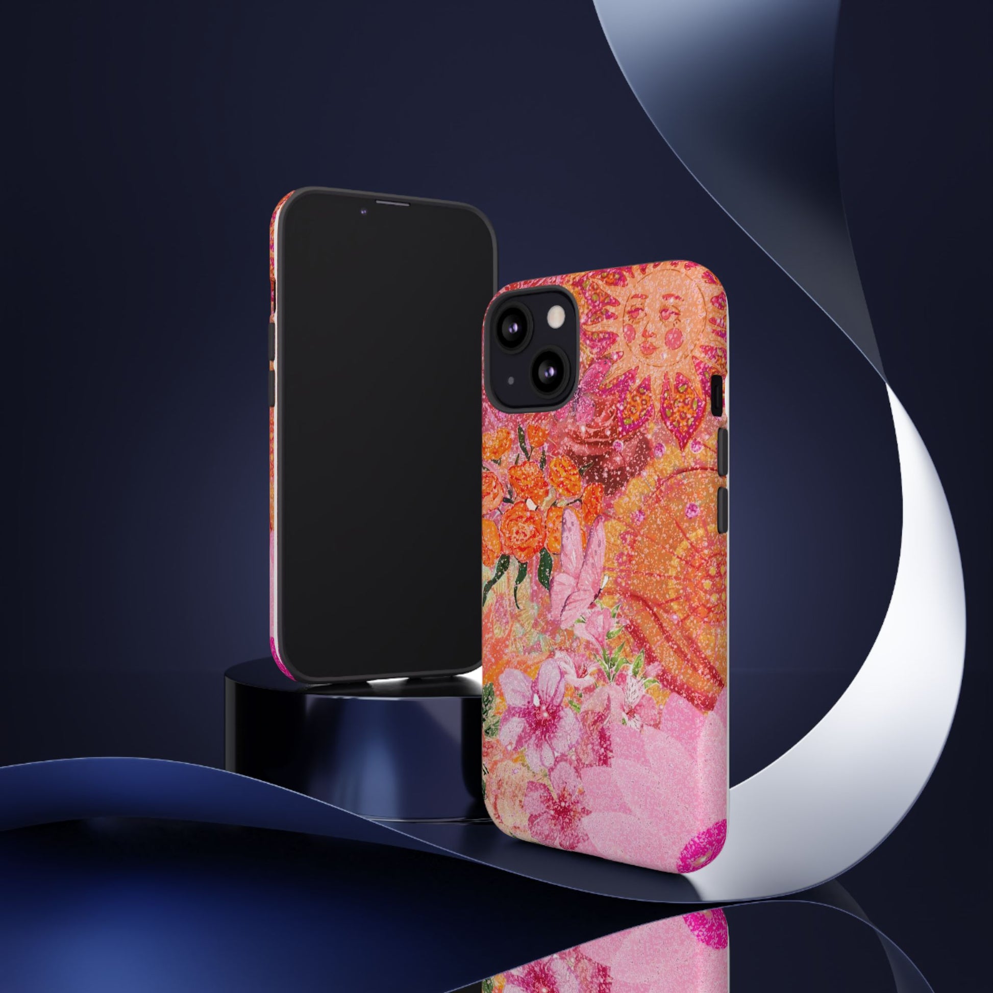 Bohemian Aesthetic Colorful Floral iPhone Case