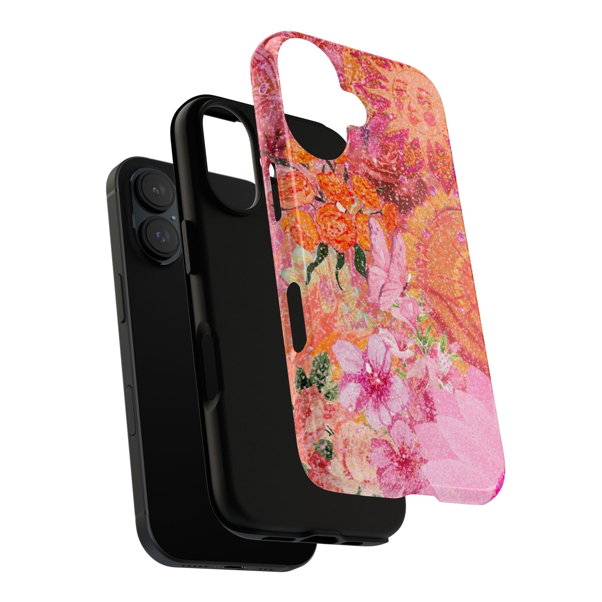 Bohemian Aesthetic Colorful Floral iPhone Case