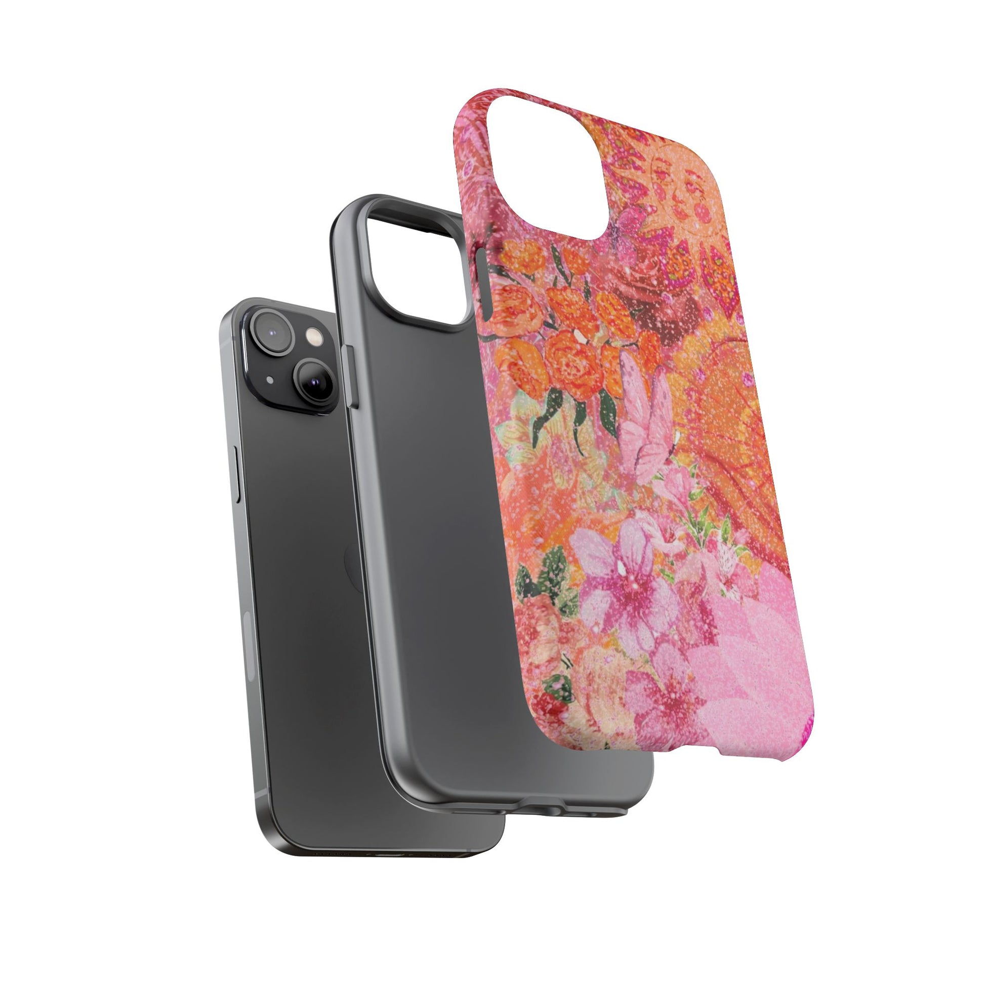 Bohemian Aesthetic Colorful Floral iPhone Case