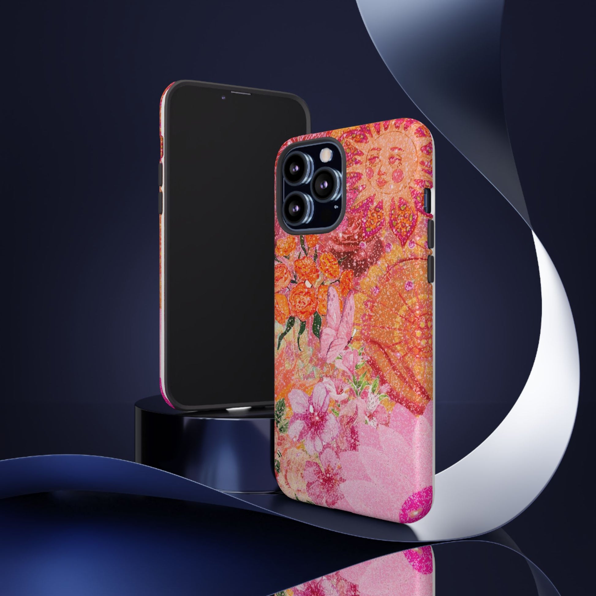 Bohemian Aesthetic Colorful Floral iPhone Case