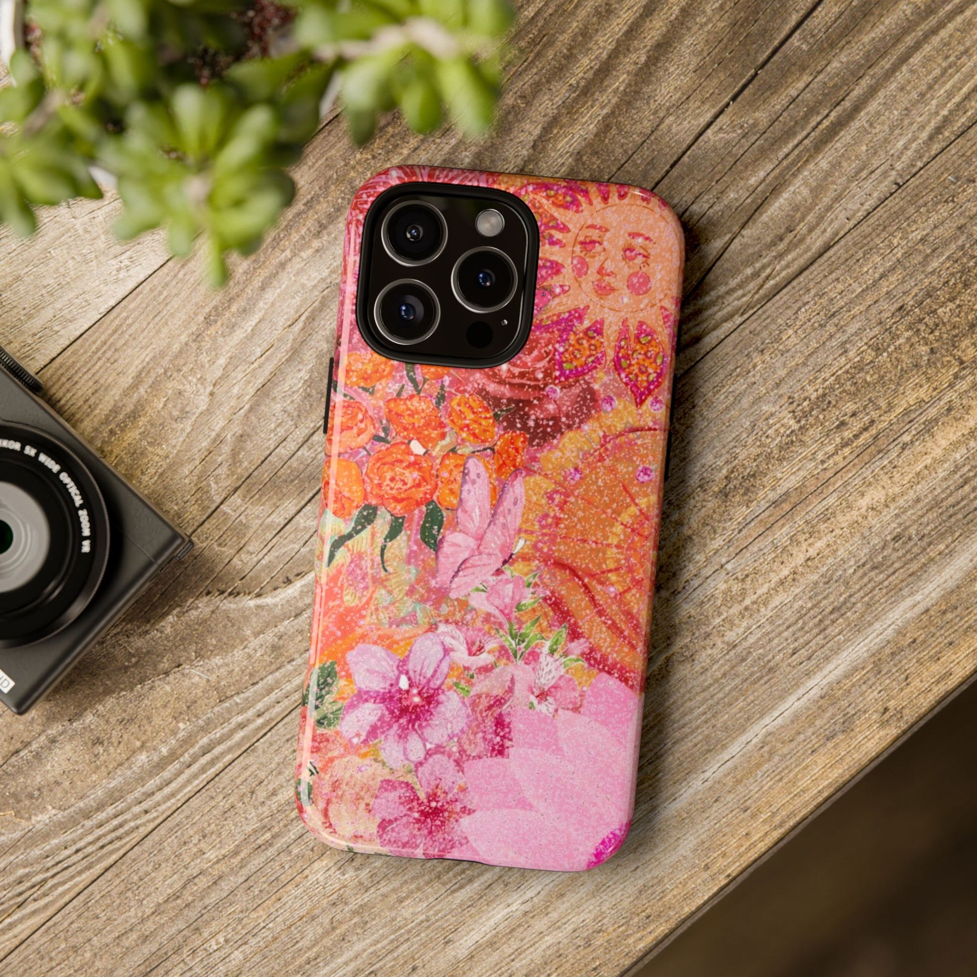 Bohemian Aesthetic Colorful Floral iPhone Case