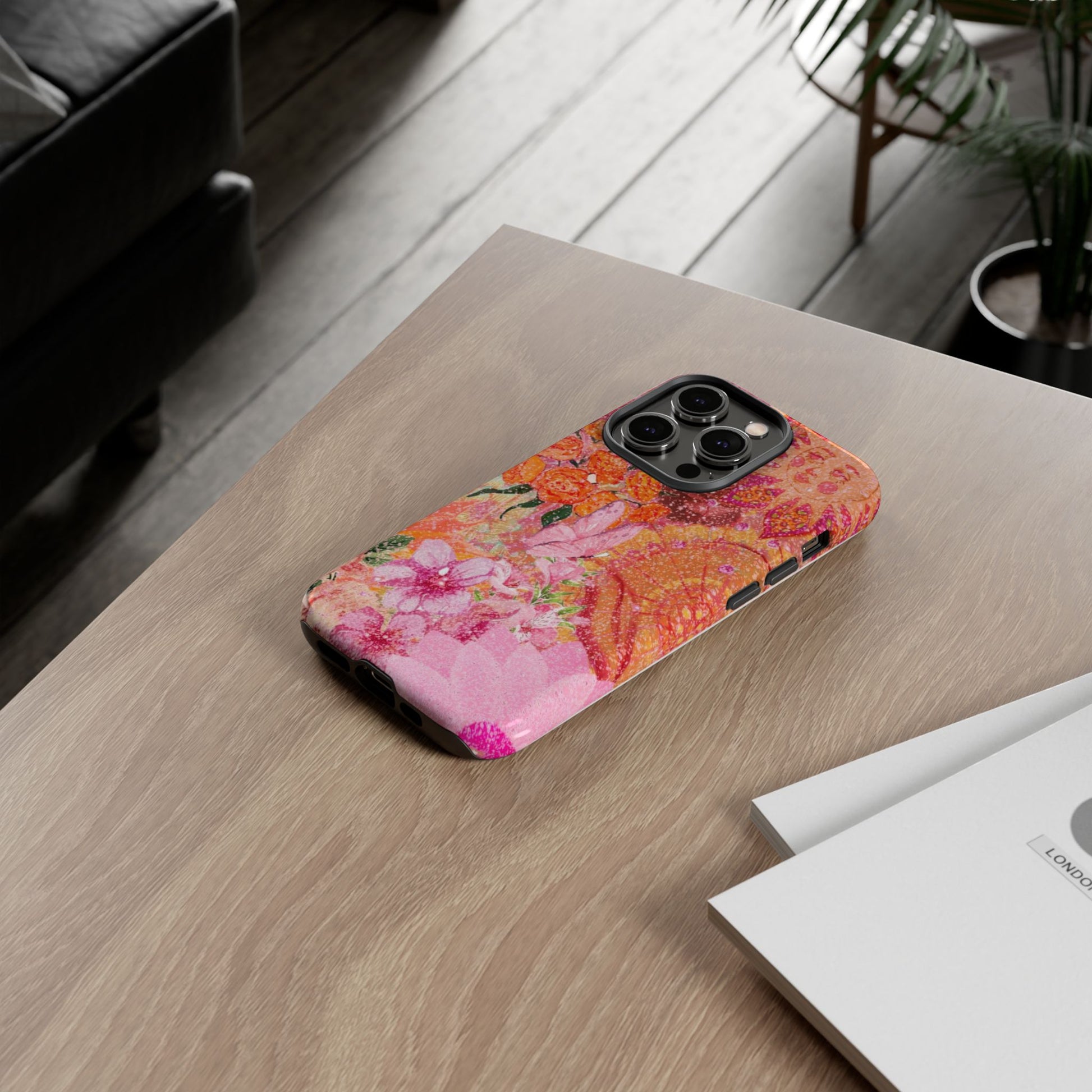 Bohemian Aesthetic Colorful Floral iPhone Case