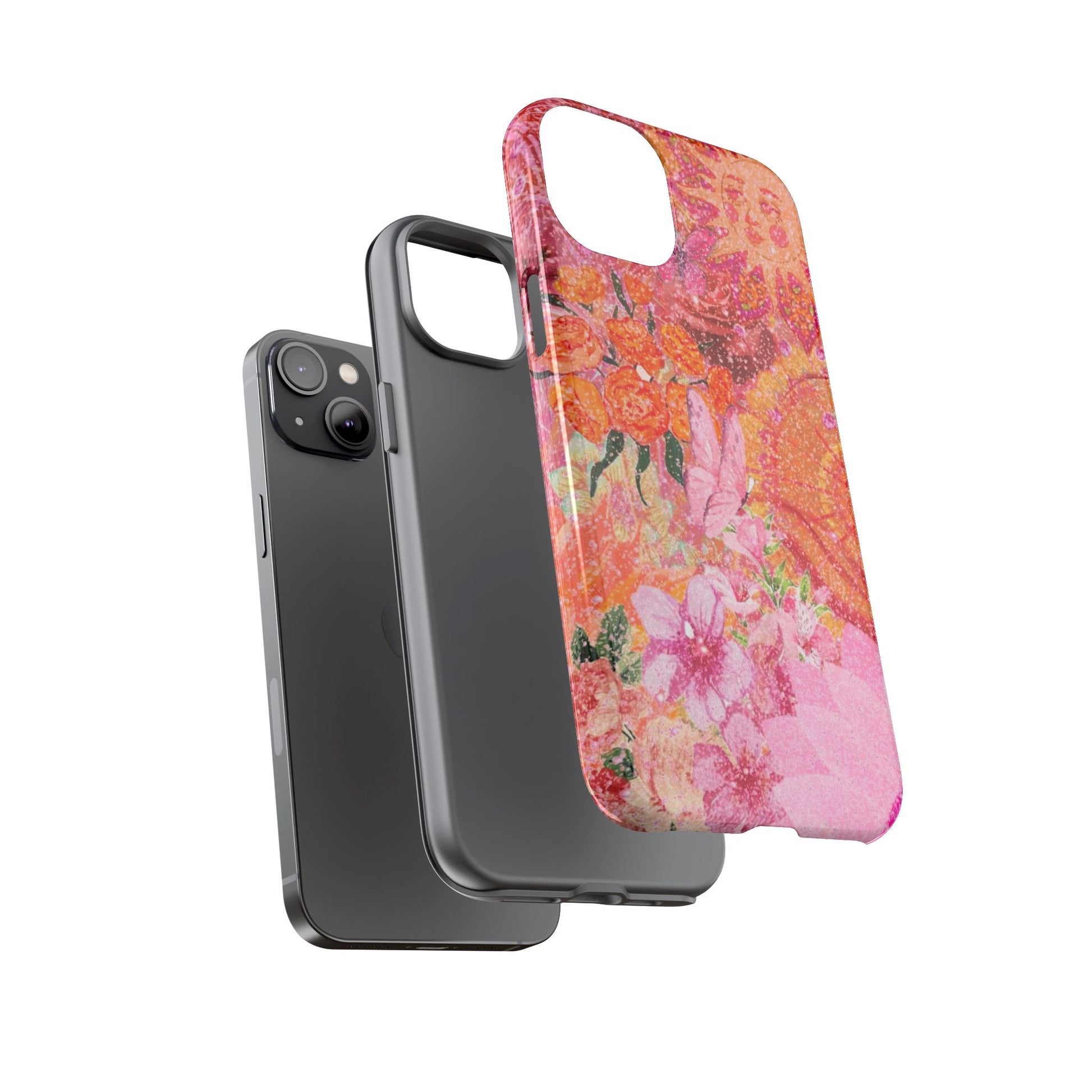 Bohemian Aesthetic Colorful Floral iPhone Case