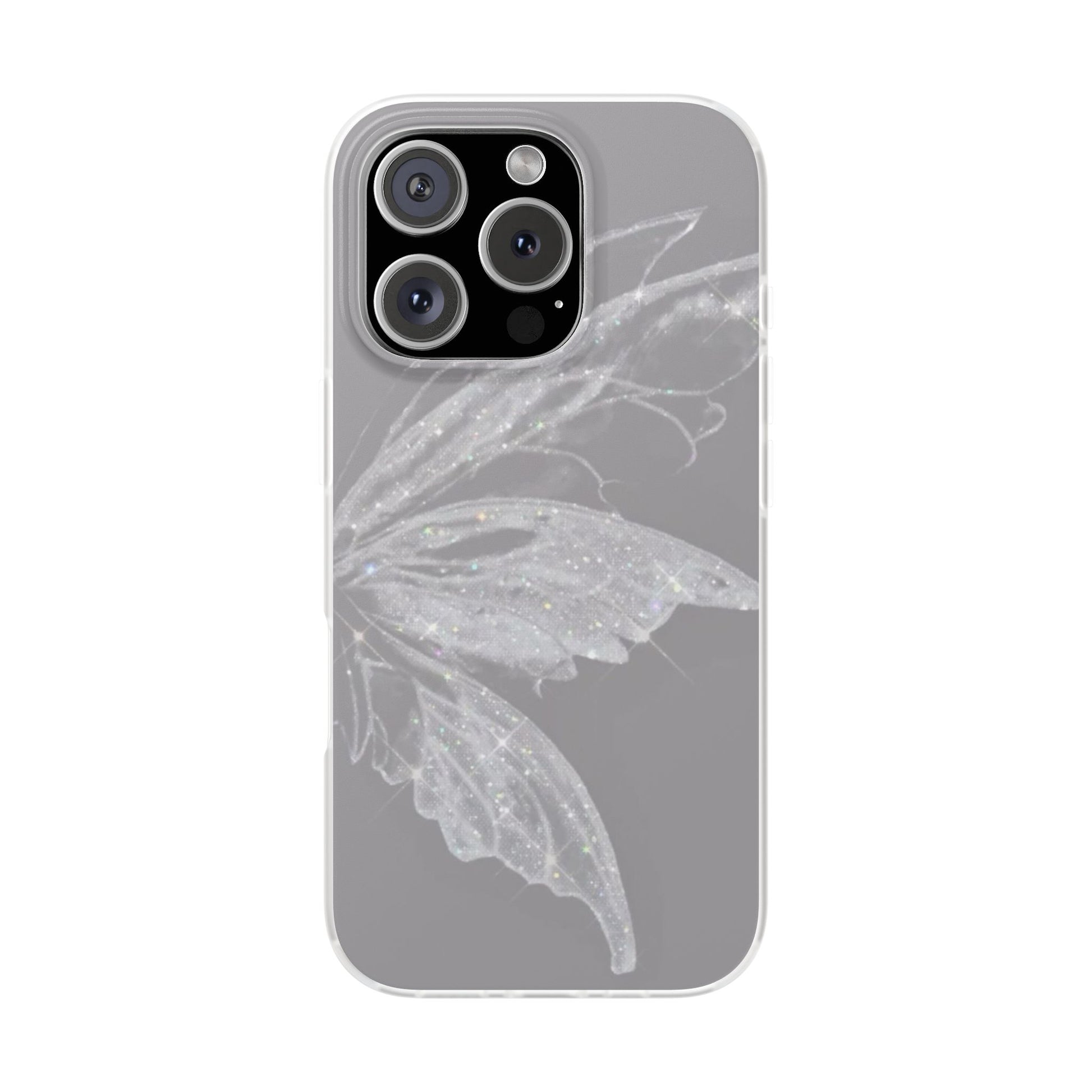 Elegant Butterfly Flexi Cases, Phone Cover, Protective Shell, Gifts for Her, Customizable Phone Cases, Floral Butterfly Design