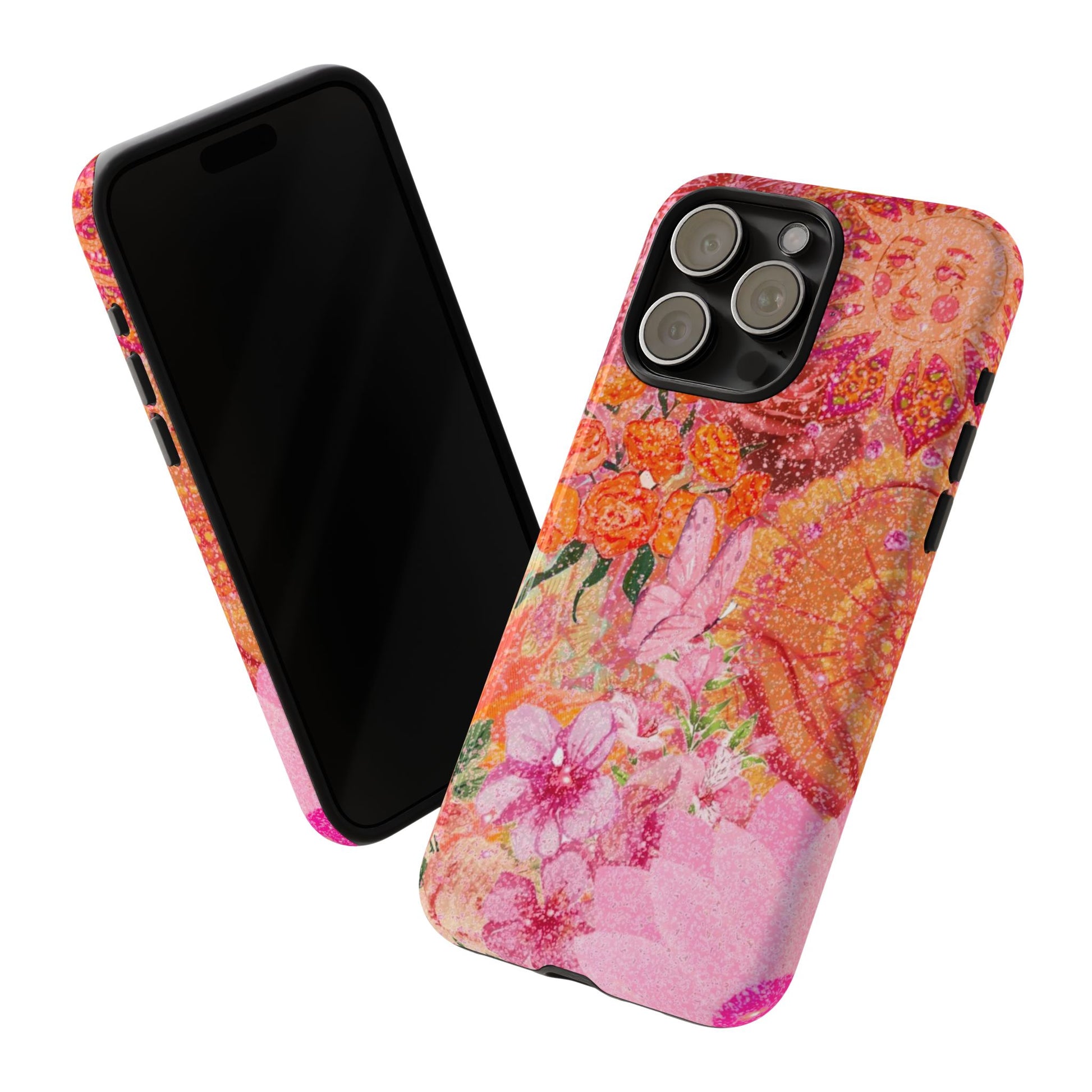 Bohemian Aesthetic Colorful Floral iPhone Case
