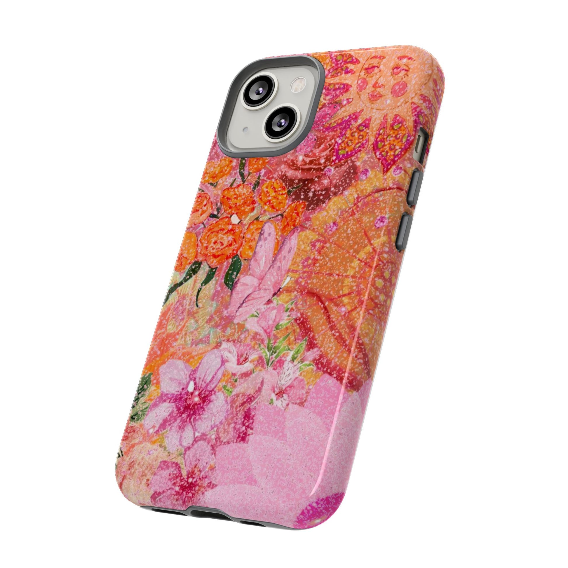 Bohemian Aesthetic Colorful Floral iPhone Case