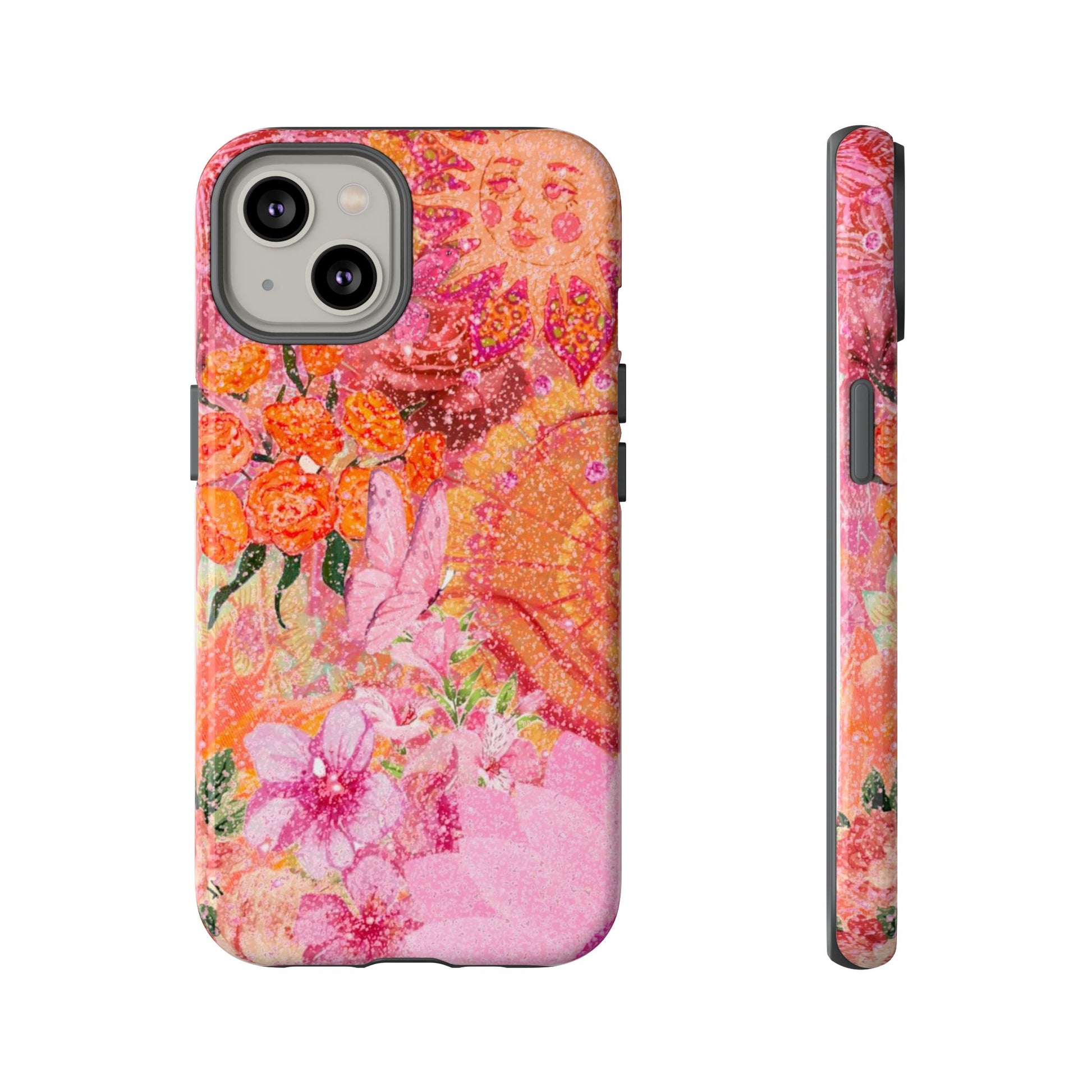 Bohemian Aesthetic Colorful Floral iPhone Case