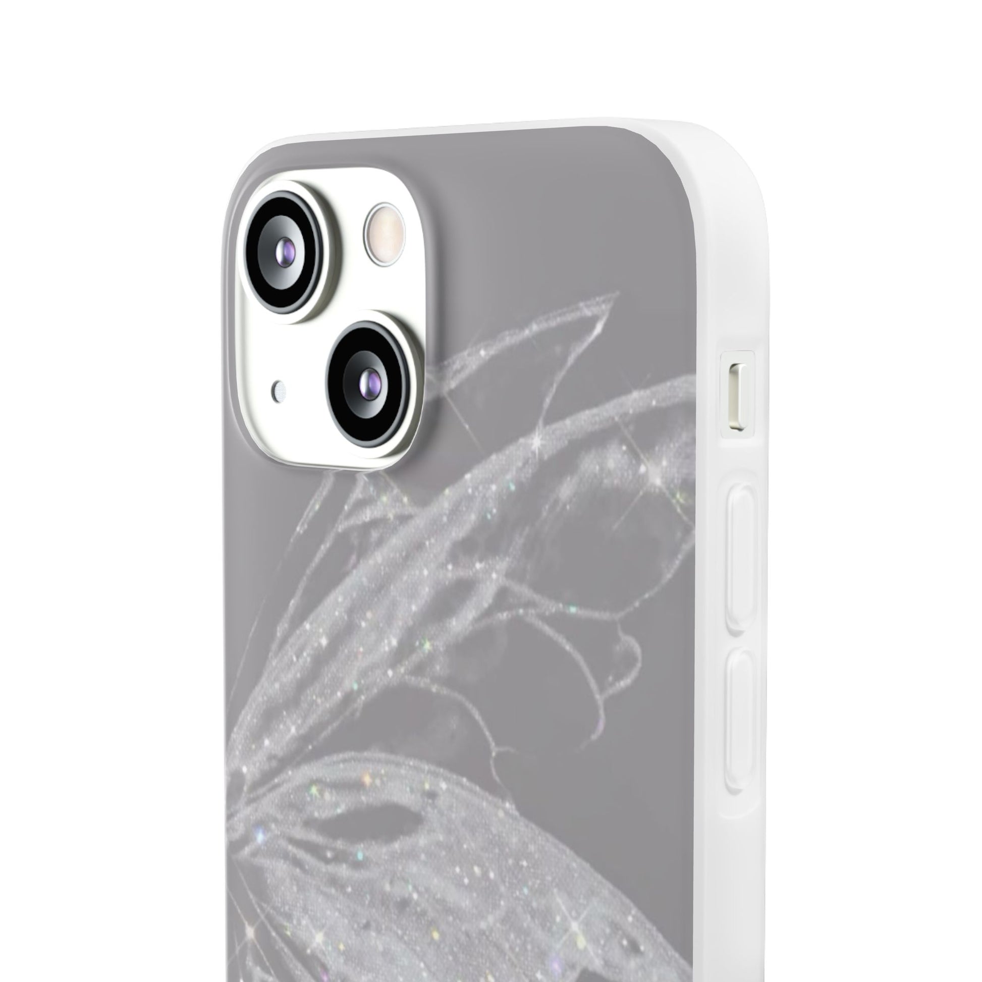 Elegant Butterfly Flexi Cases, Phone Cover, Protective Shell, Gifts for Her, Customizable Phone Cases, Floral Butterfly Design