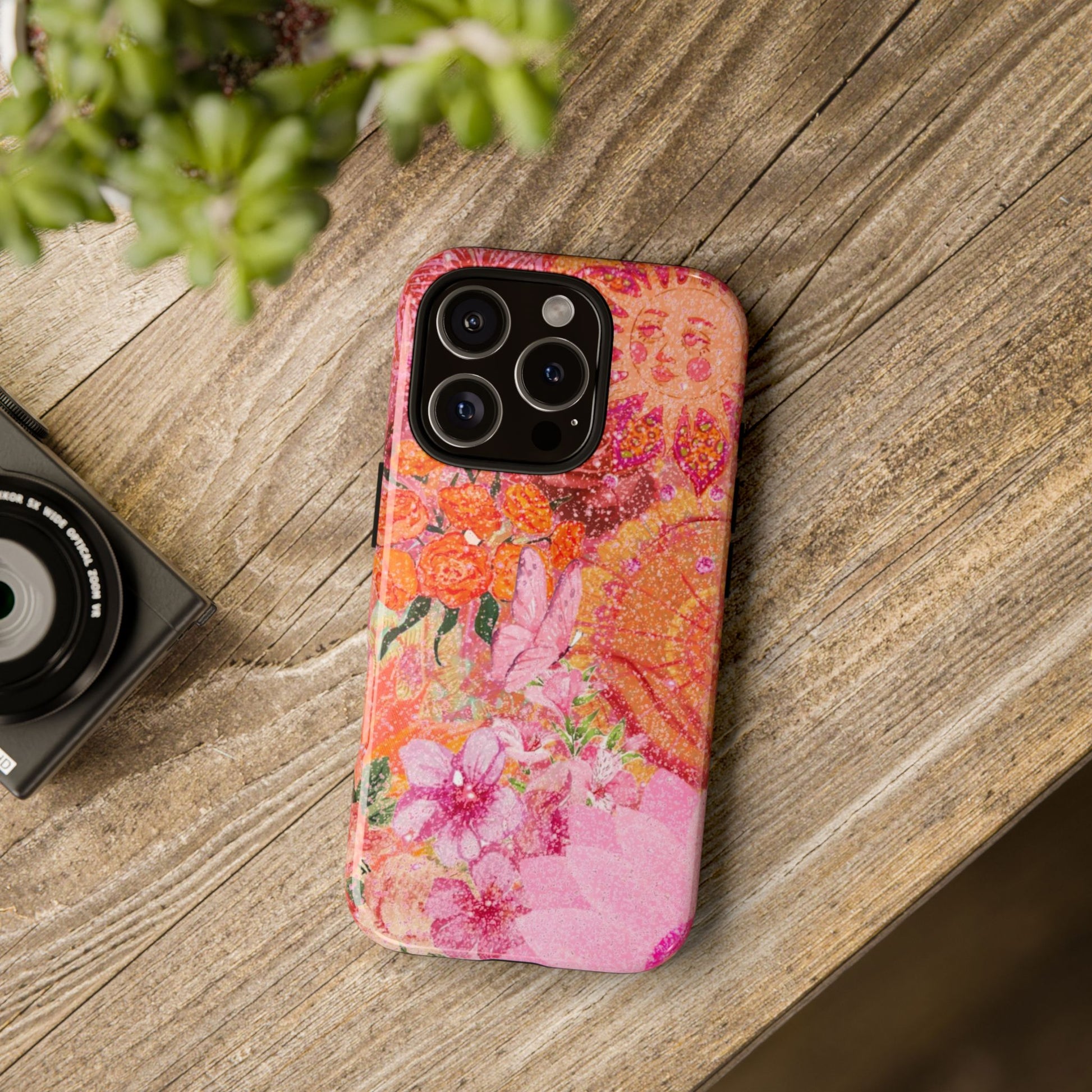 Bohemian Aesthetic Colorful Floral iPhone Case
