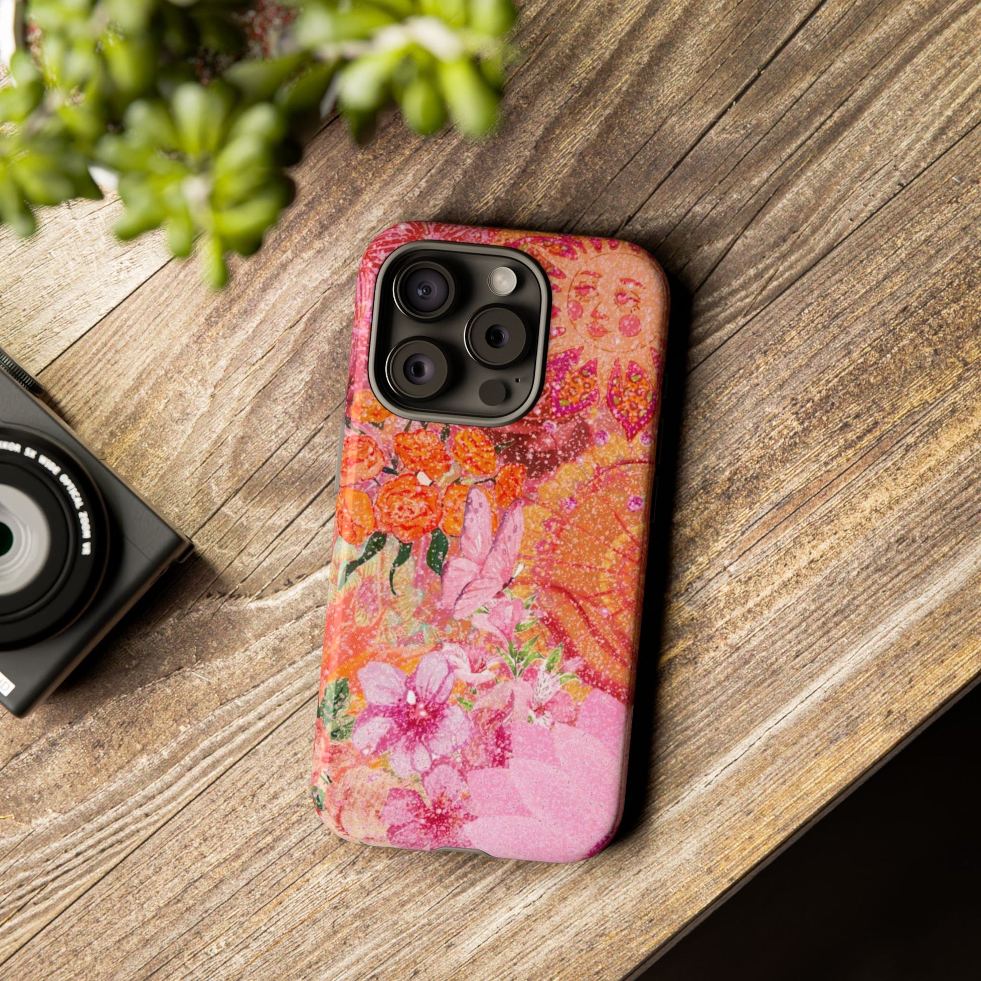 Bohemian Aesthetic Colorful Floral iPhone Case