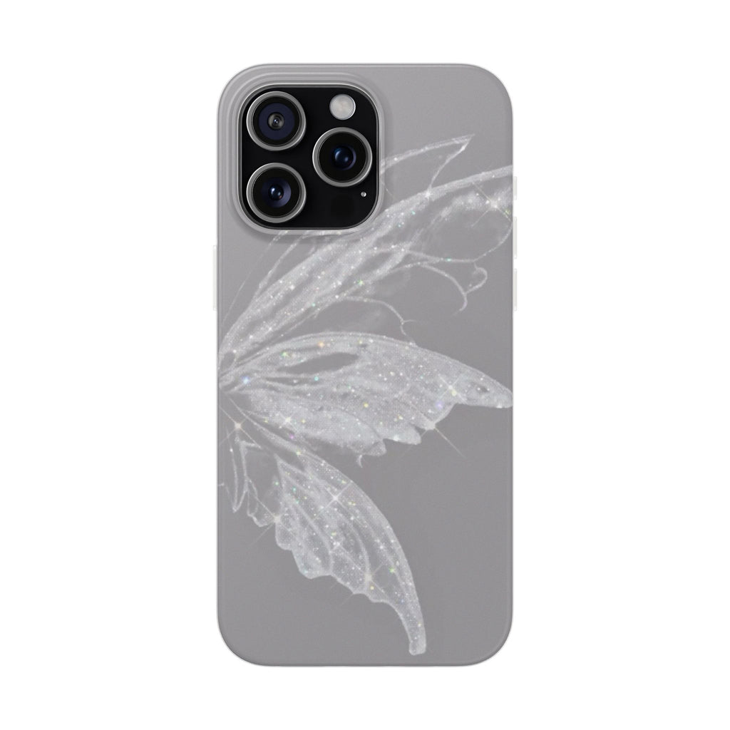 Elegant Butterfly Flexi Cases, Phone Cover, Protective Shell, Gifts for Her, Customizable Phone Cases, Floral Butterfly Design