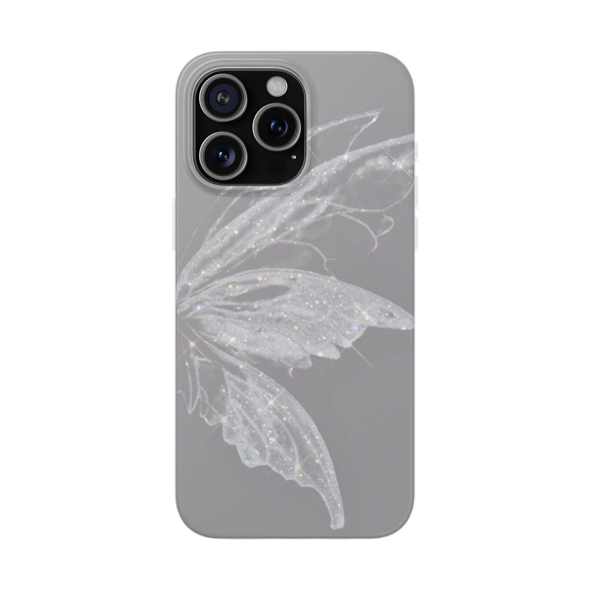 Elegant Butterfly Flexi Cases, Phone Cover, Protective Shell, Gifts for Her, Customizable Phone Cases, Floral Butterfly Design