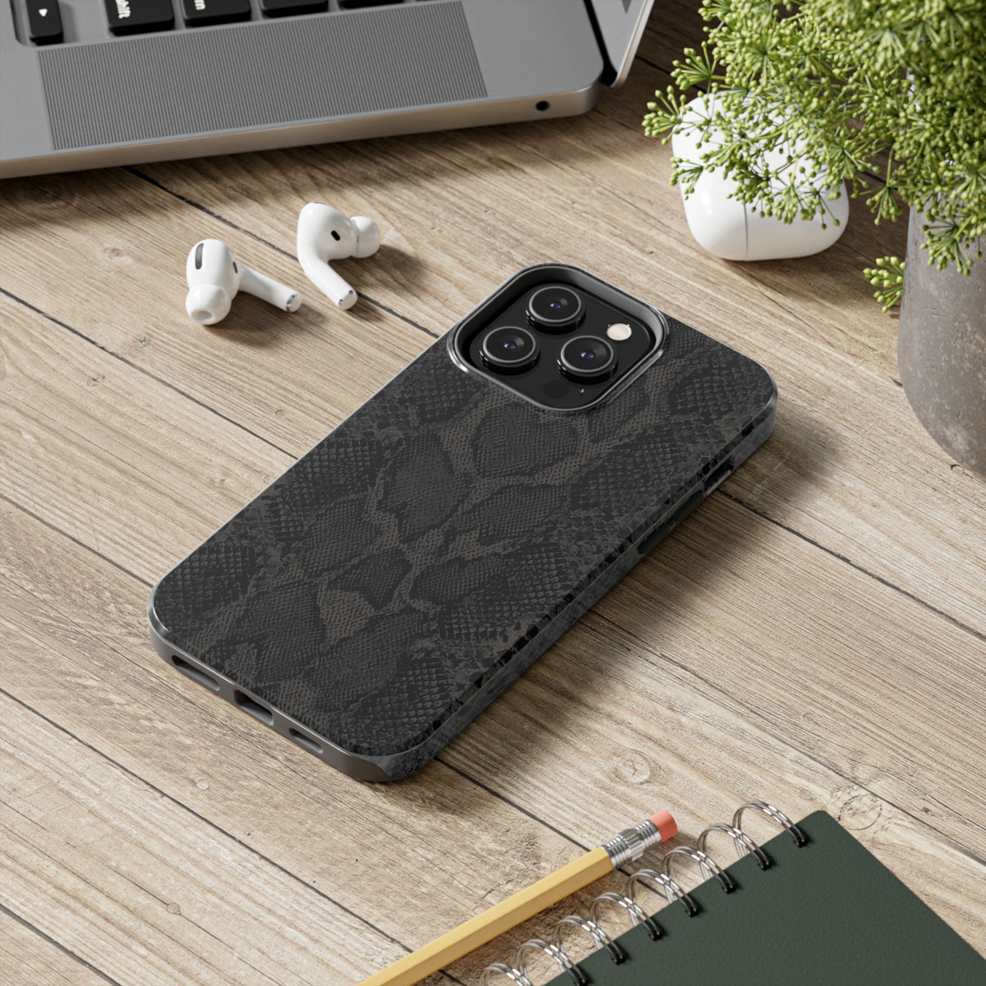 Stylish Snake Skin Phone Case, Tough Phone Cover for Protection, Customizable Design, Gift for Tech Lovers, Unique Cell Phone Accessory