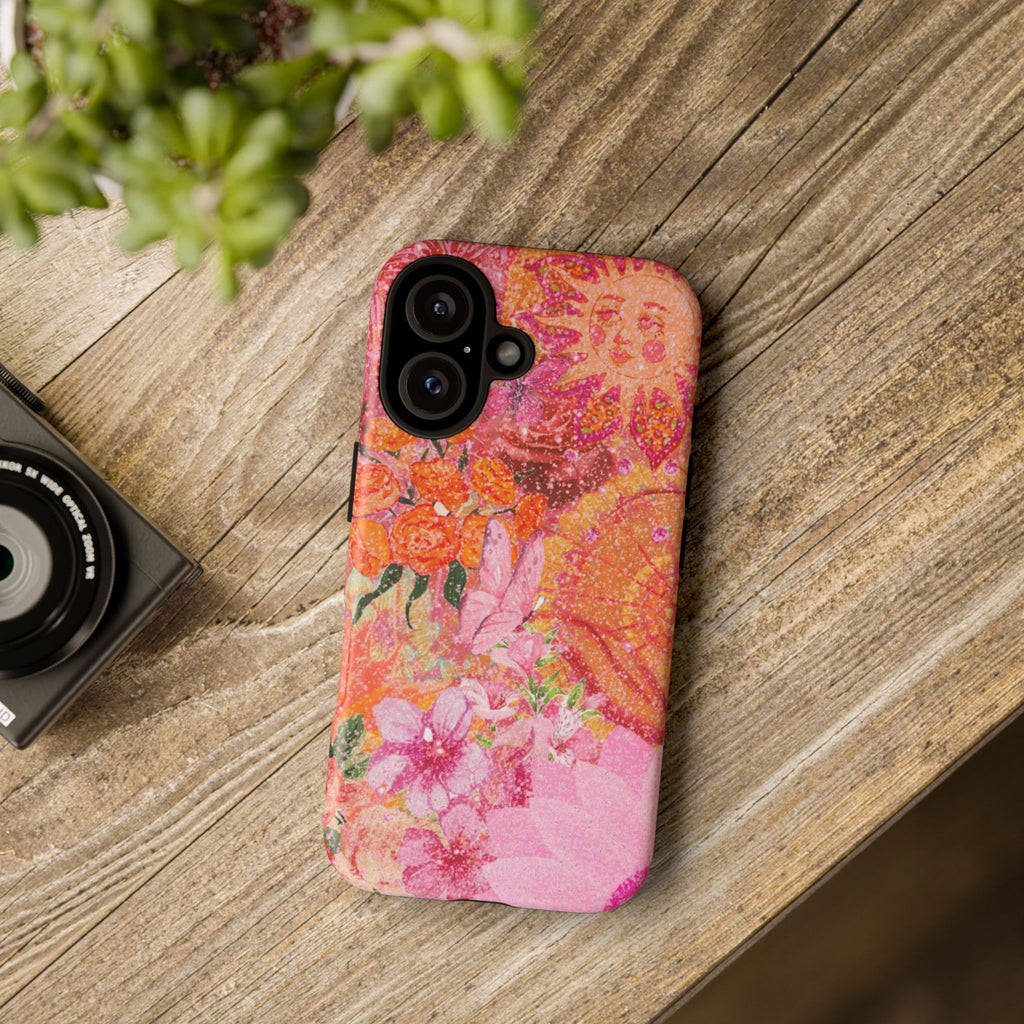 Bohemian Aesthetic Colorful Floral iPhone Case