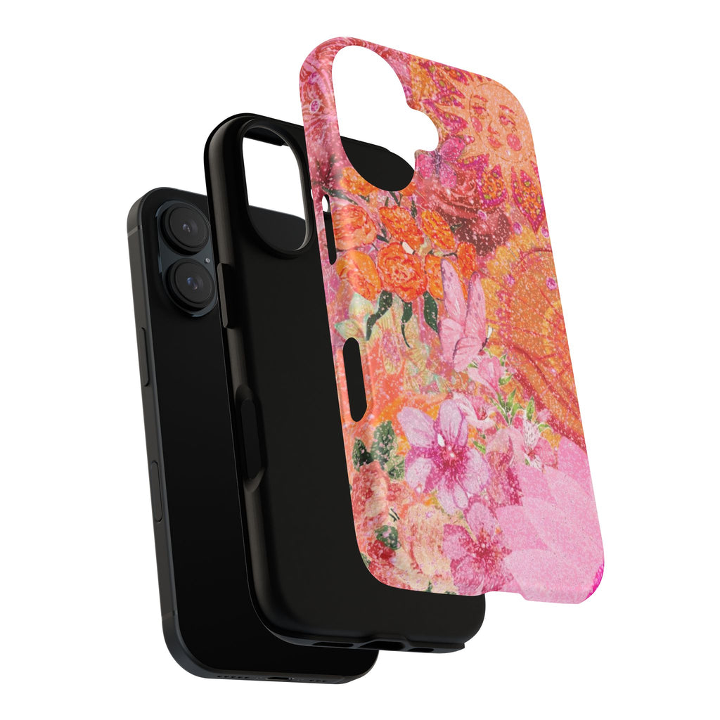Bohemian Aesthetic Colorful Floral iPhone Case