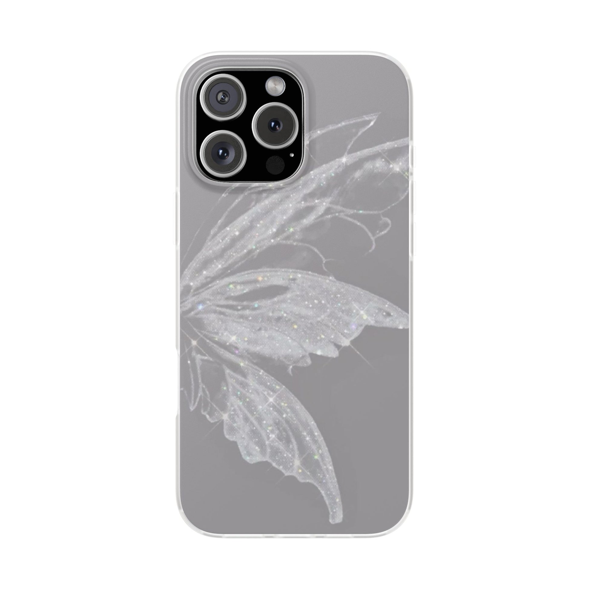 Elegant Butterfly Flexi Cases, Phone Cover, Protective Shell, Gifts for Her, Customizable Phone Cases, Floral Butterfly Design