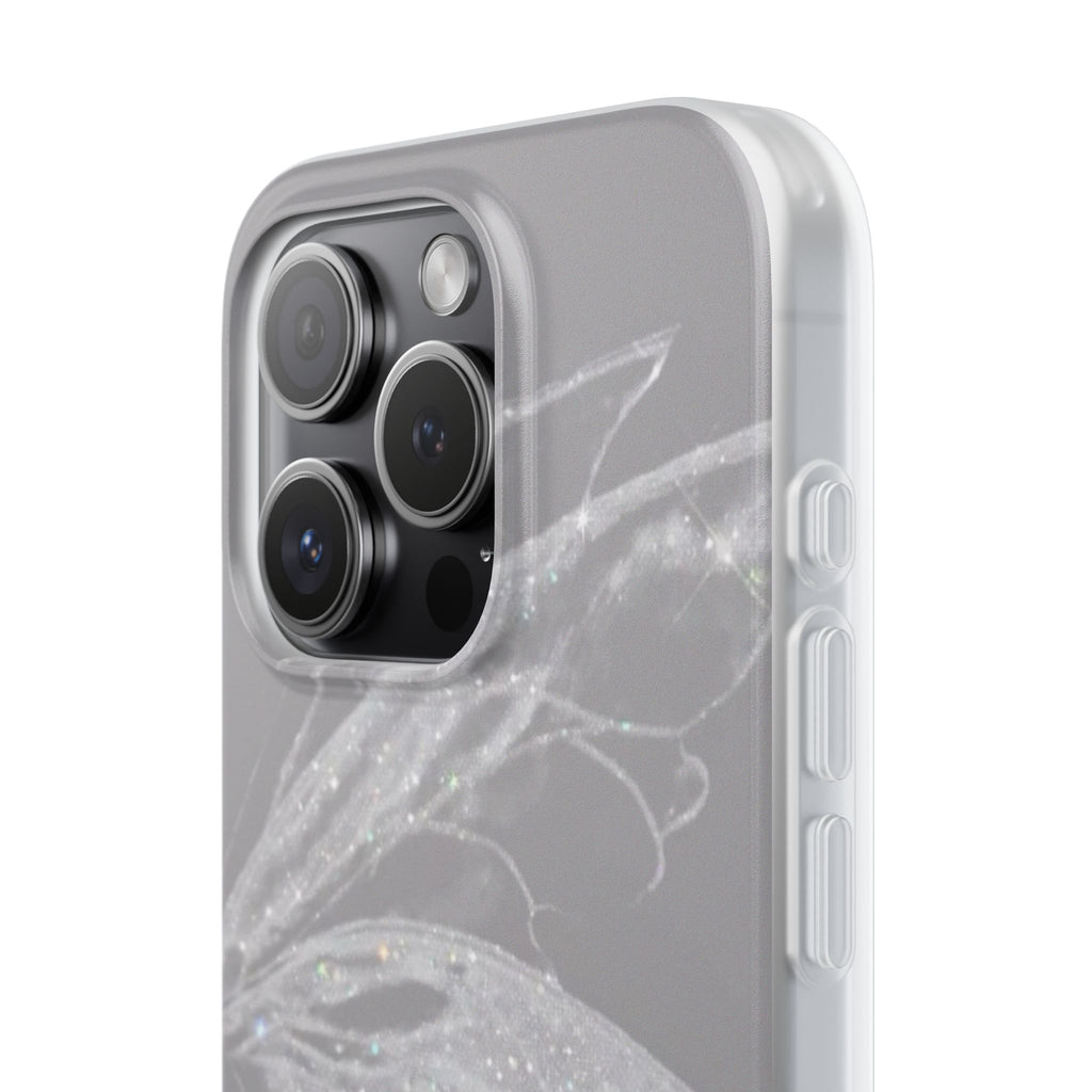 Elegant Butterfly Flexi Cases, Phone Cover, Protective Shell, Gifts for Her, Customizable Phone Cases, Floral Butterfly Design
