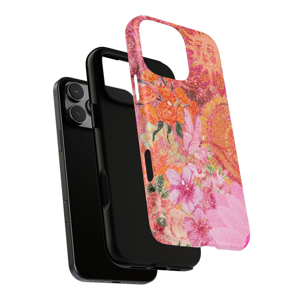 Bohemian Aesthetic Colorful Floral iPhone Case