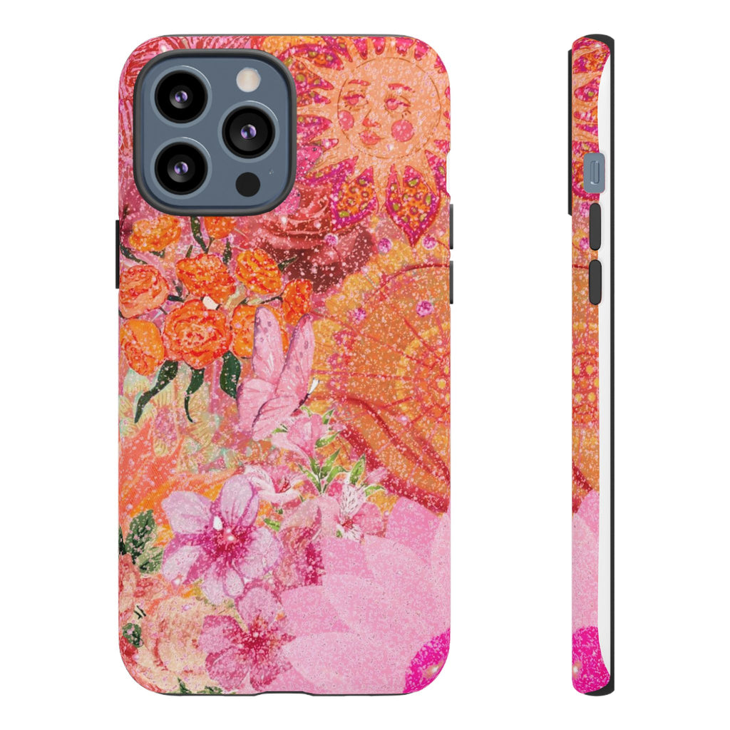 Bohemian Aesthetic Colorful Floral iPhone Case