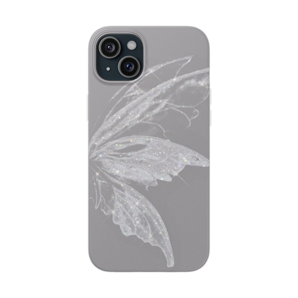 Elegant Butterfly Flexi Cases, Phone Cover, Protective Shell, Gifts for Her, Customizable Phone Cases, Floral Butterfly Design
