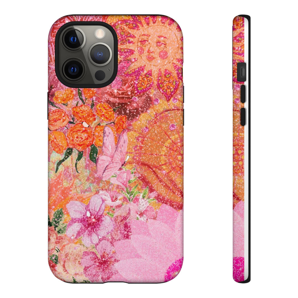 Bohemian Aesthetic Colorful Floral iPhone Case