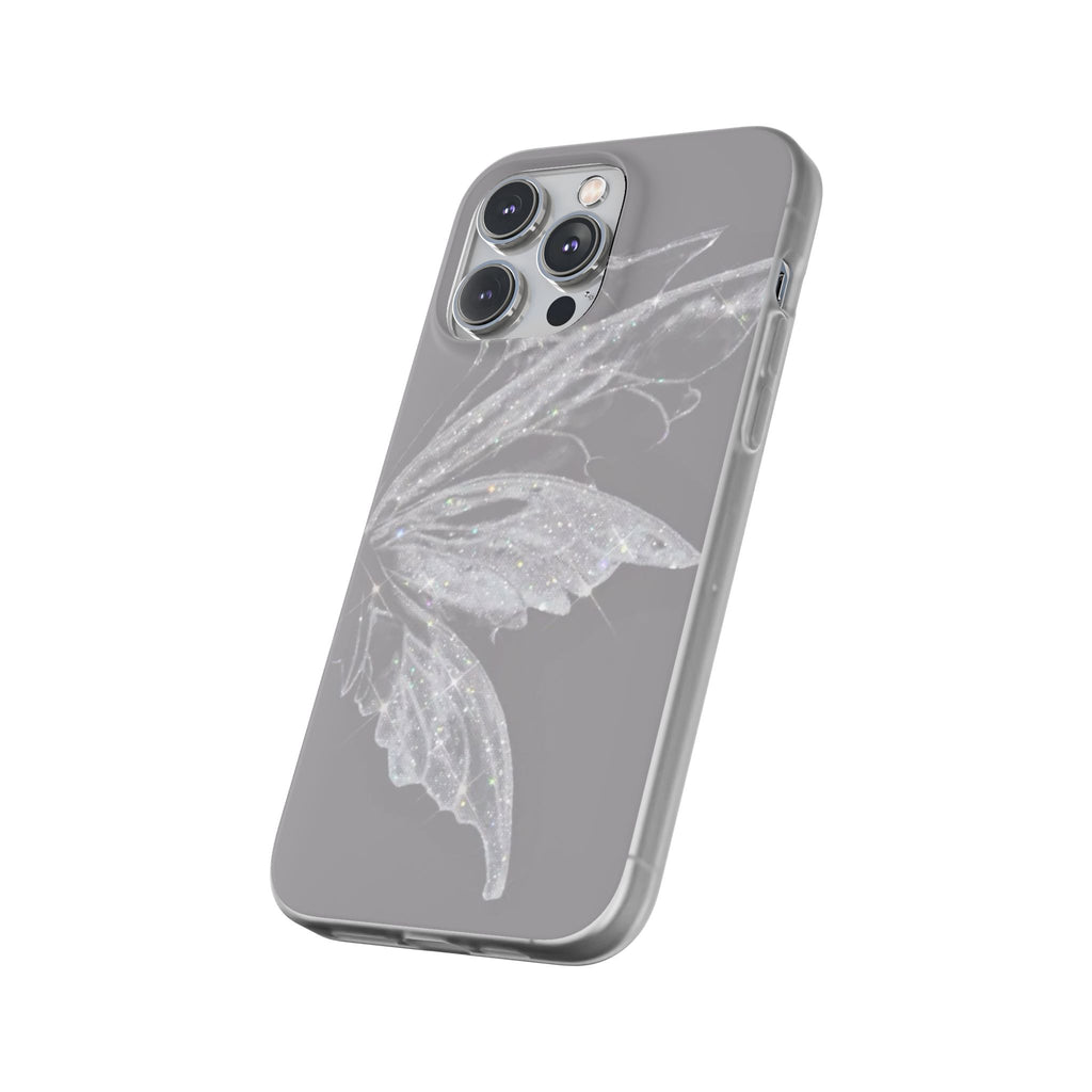Elegant Butterfly Flexi Cases, Phone Cover, Protective Shell, Gifts for Her, Customizable Phone Cases, Floral Butterfly Design