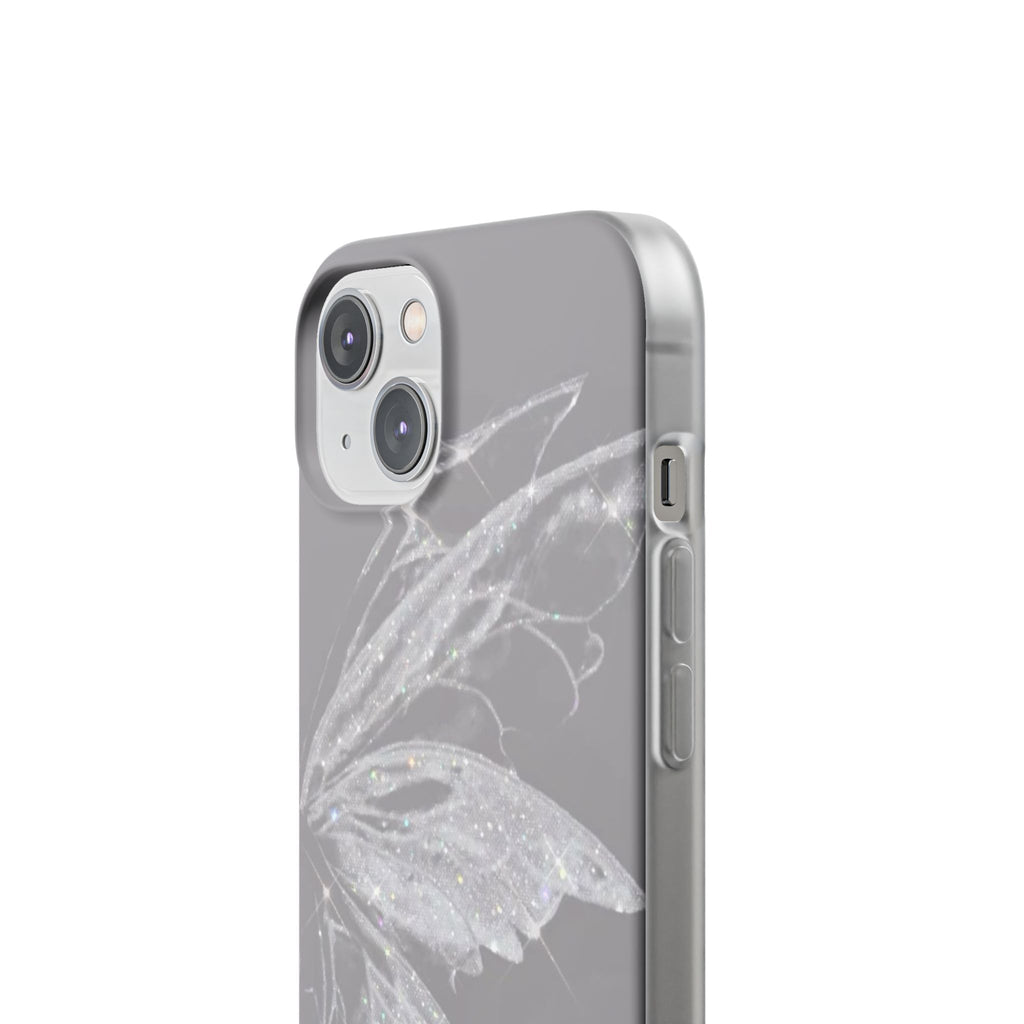 Elegant Butterfly Flexi Cases, Phone Cover, Protective Shell, Gifts for Her, Customizable Phone Cases, Floral Butterfly Design