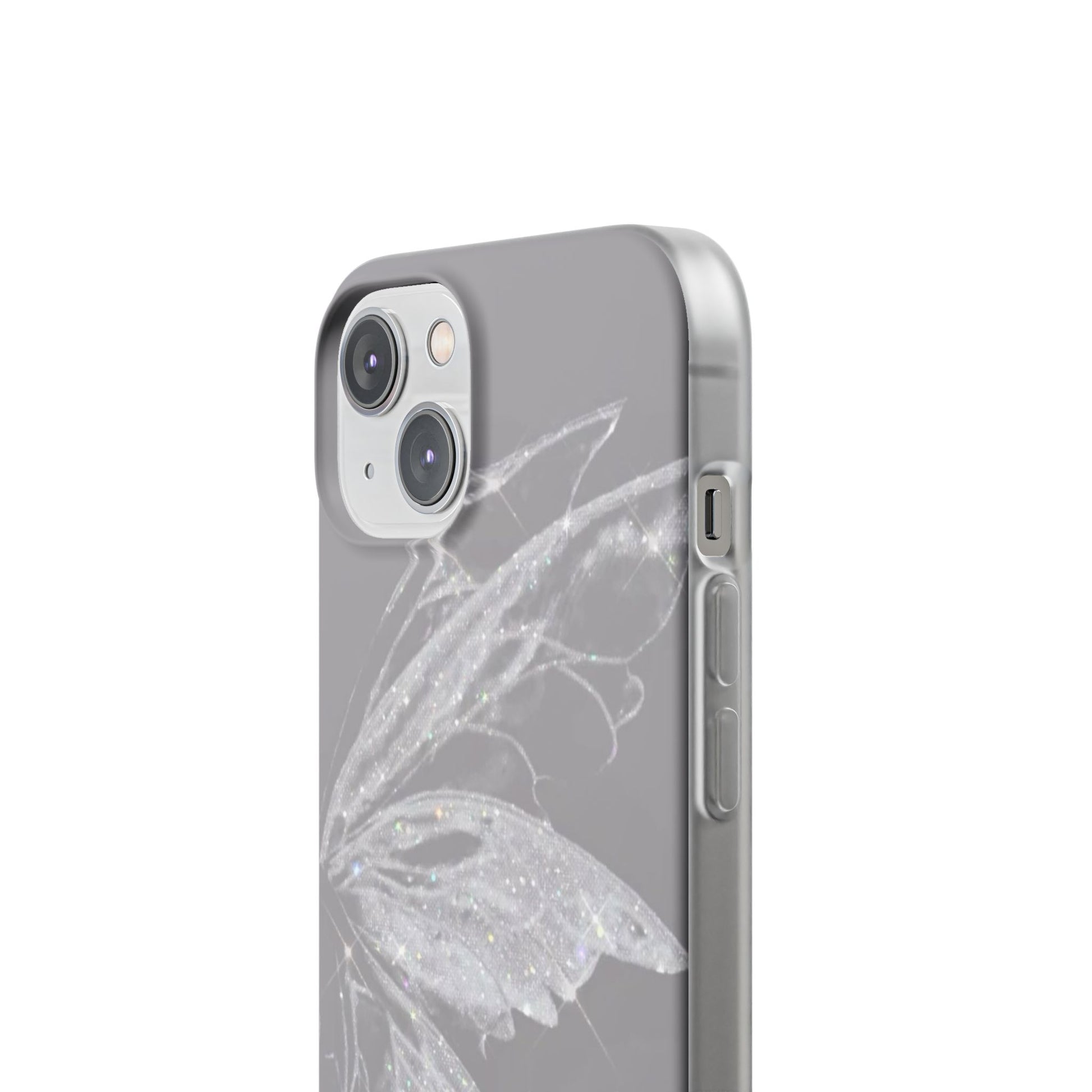 Elegant Butterfly Flexi Cases, Phone Cover, Protective Shell, Gifts for Her, Customizable Phone Cases, Floral Butterfly Design