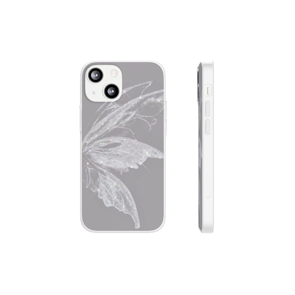 Elegant Butterfly Flexi Cases, Phone Cover, Protective Shell, Gifts for Her, Customizable Phone Cases, Floral Butterfly Design