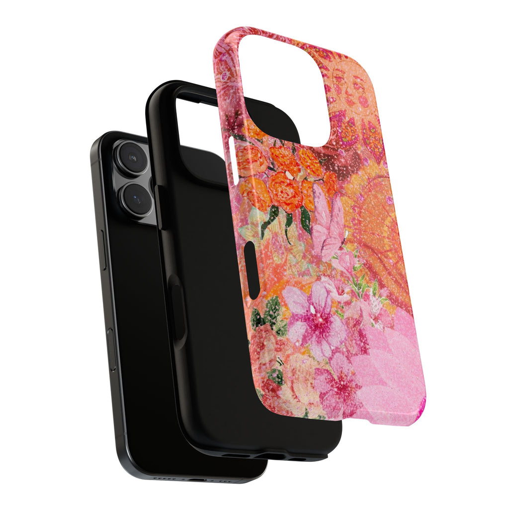 Bohemian Aesthetic Colorful Floral iPhone Case