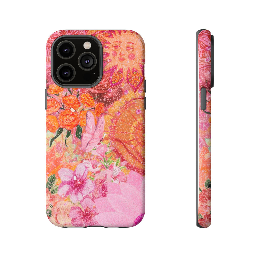 Bohemian Aesthetic Colorful Floral iPhone Case