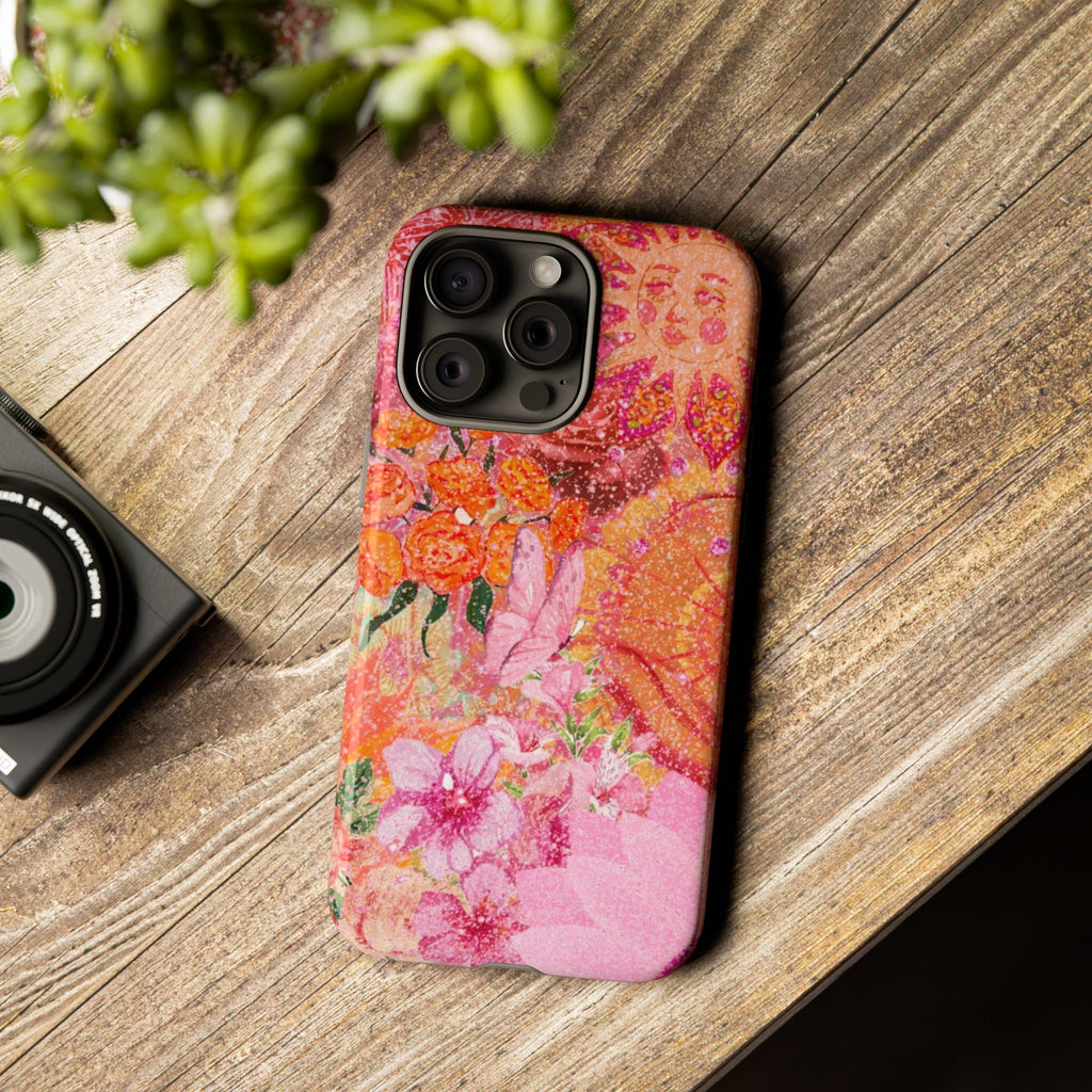 Bohemian Aesthetic Colorful Floral iPhone Case