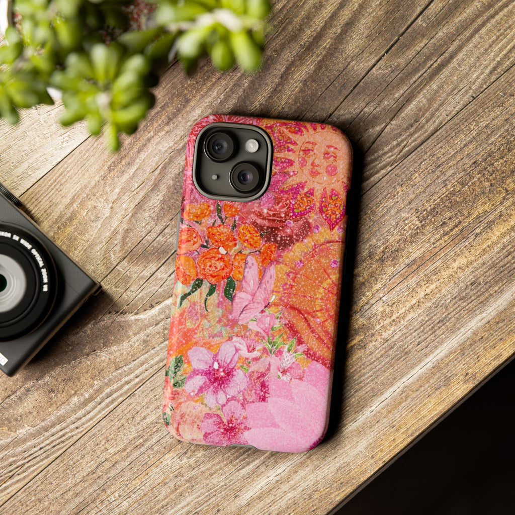 Bohemian Aesthetic Colorful Floral iPhone Case
