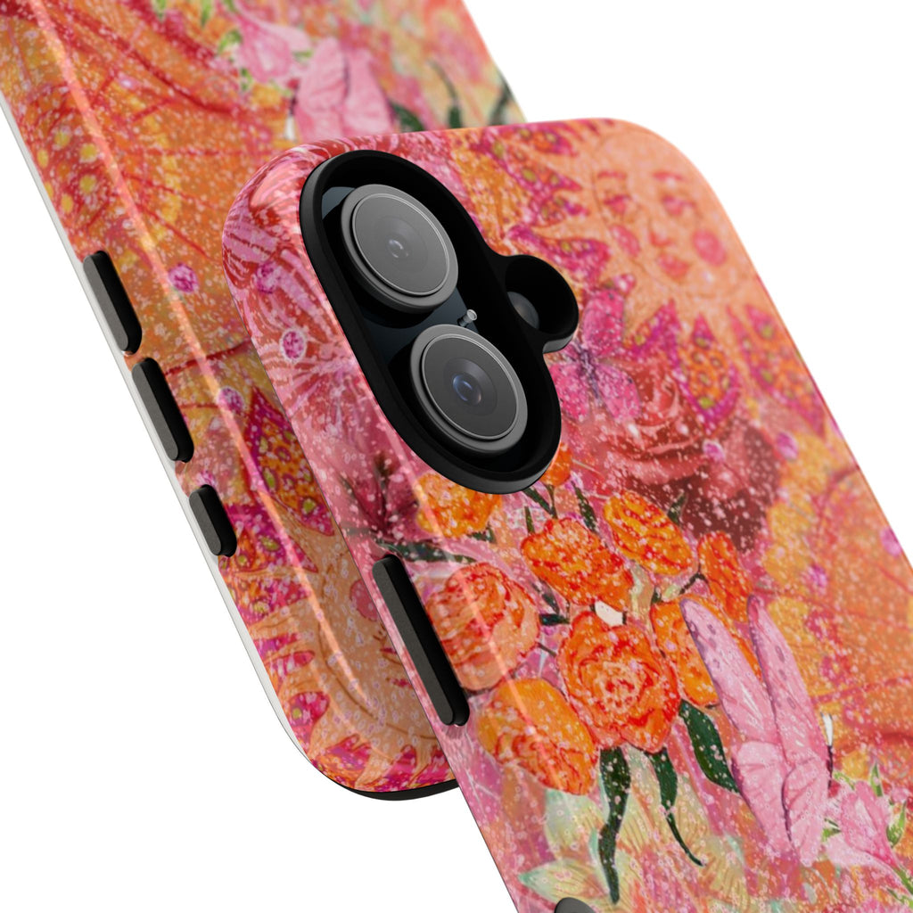 Bohemian Aesthetic Colorful Floral iPhone Case